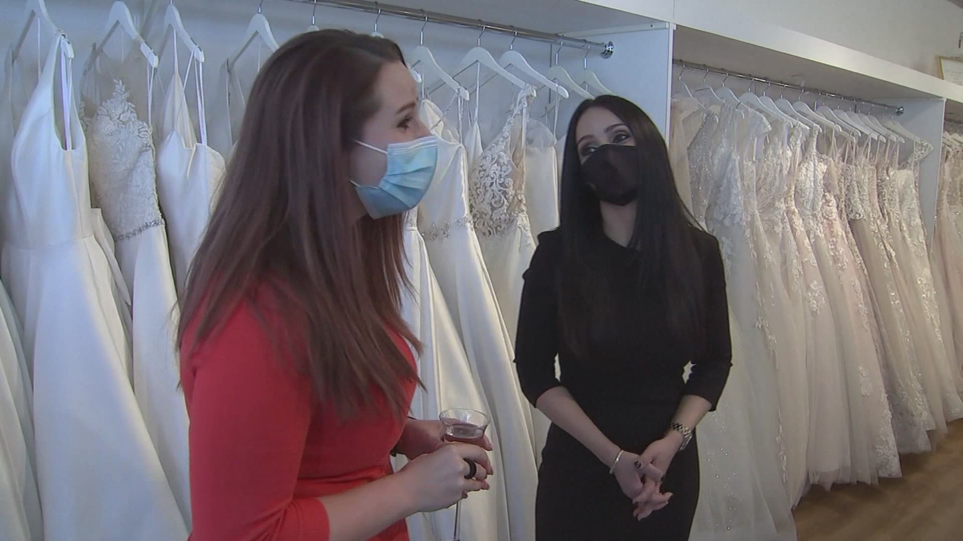 An Illinois bridal shop owner is giving a few lucky frontline workers the wedding dress of their dreams — for free