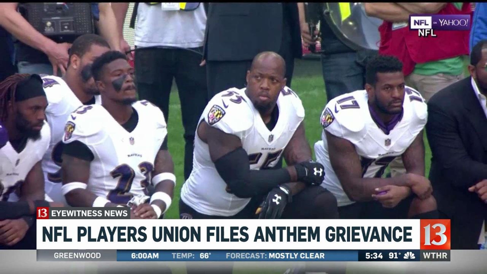 NFL players union files anthem grievance