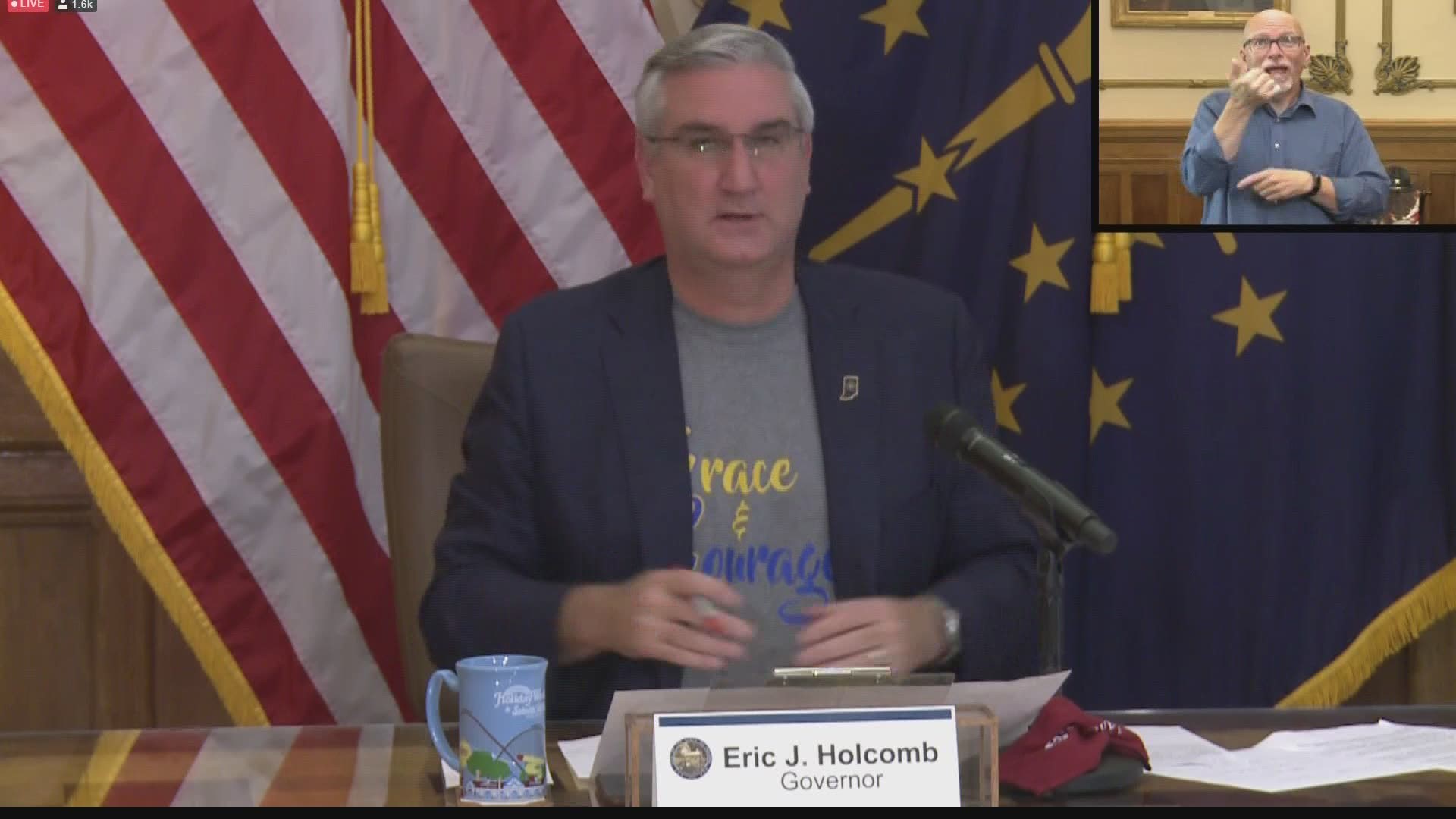 During today's briefing, Governor Holcomb appeared to shoot down the idea of mail-in voting in Indiana.