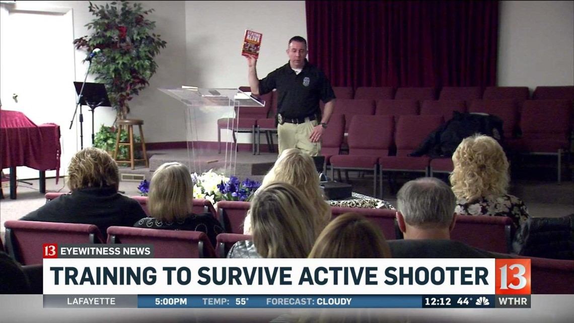 Dozens gather at Indianapolis church for active shooter training