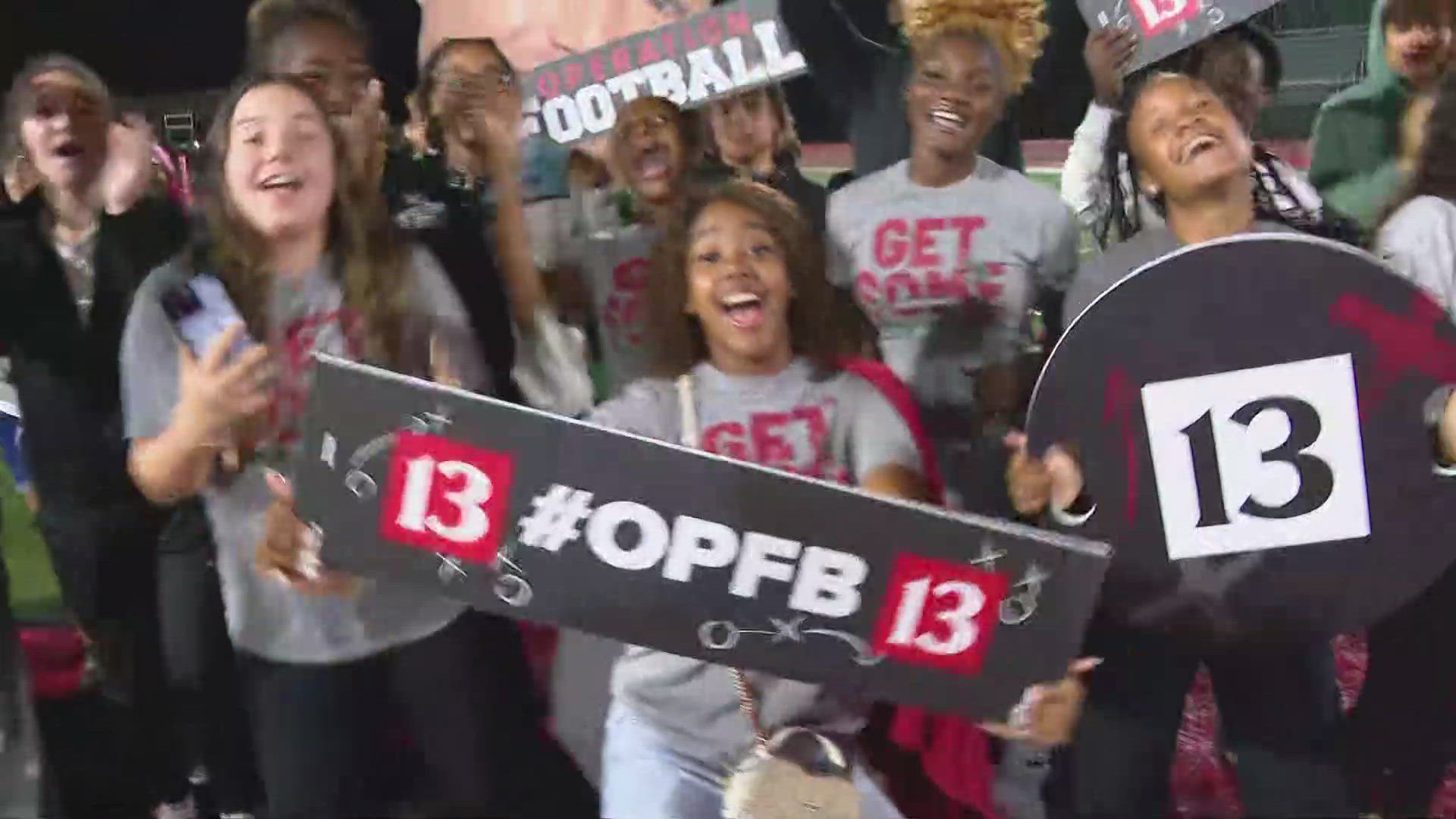 Dominic Miranda hosts the pregame fun at Lawrence North High School ahead of Friday night football.