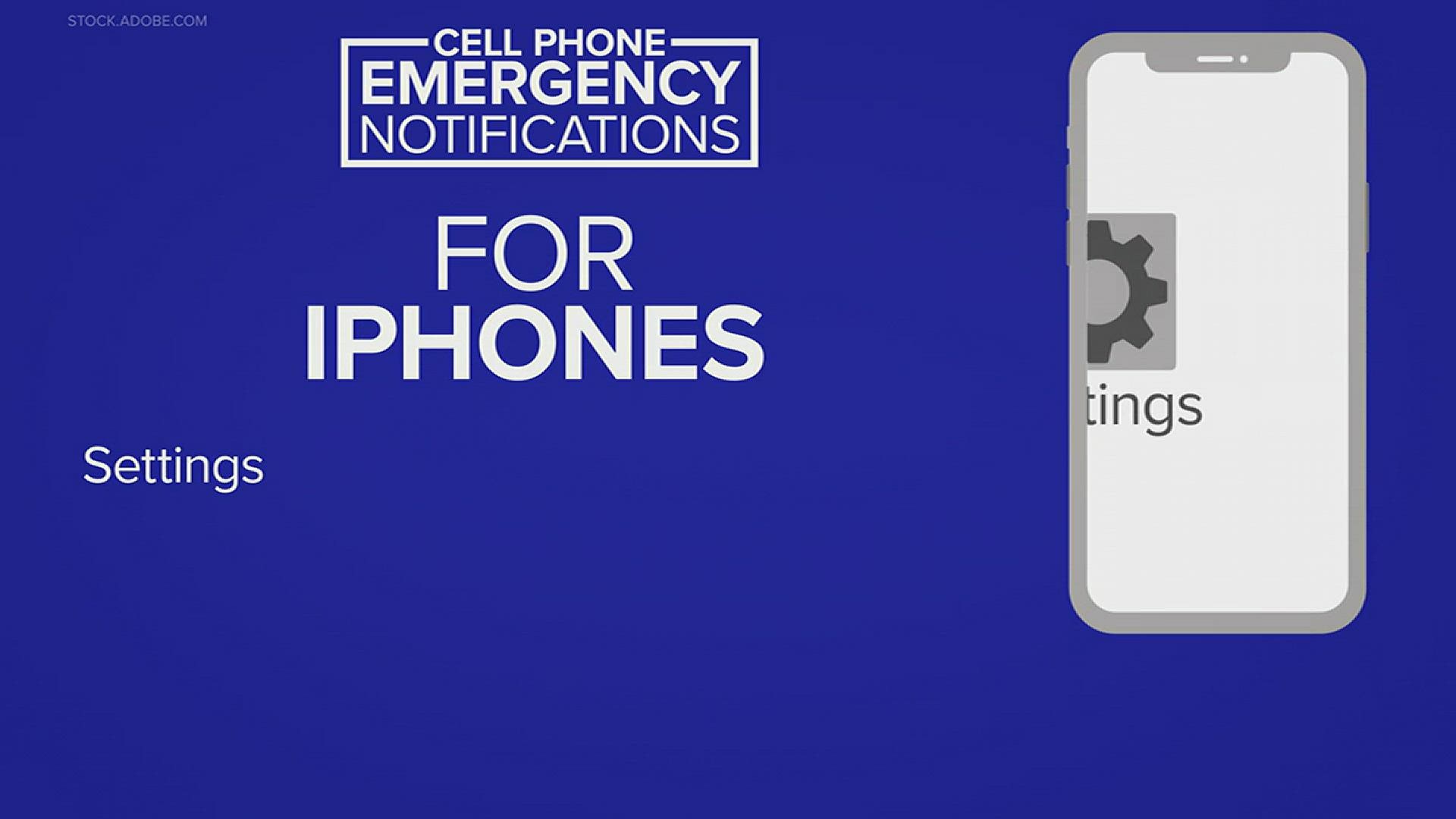 Here's how to make sure you're prepared for emergency weather and public safety events with notifications on your phone.