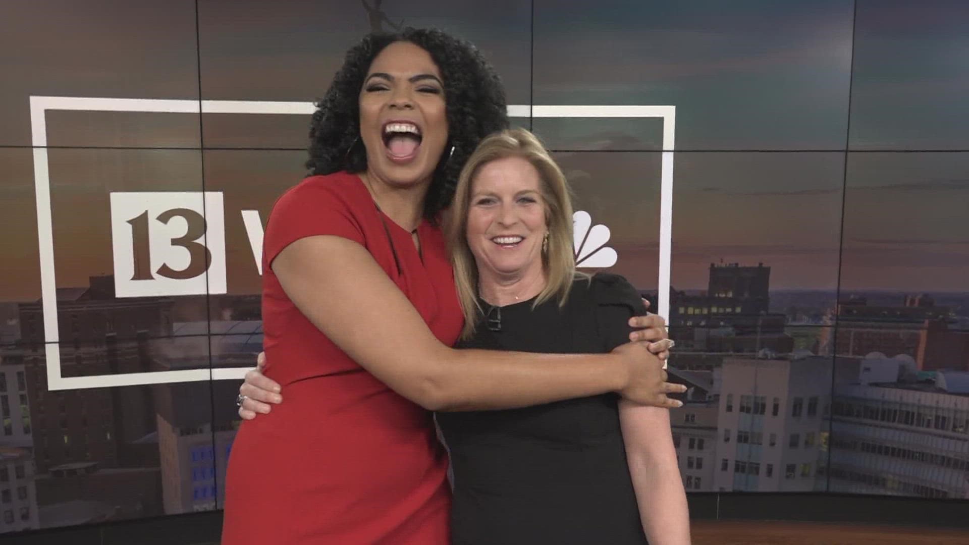 Anne Marie Tiernon welcomes new anchor Felicia Lawrence to 13News ahead of her first broadcast.