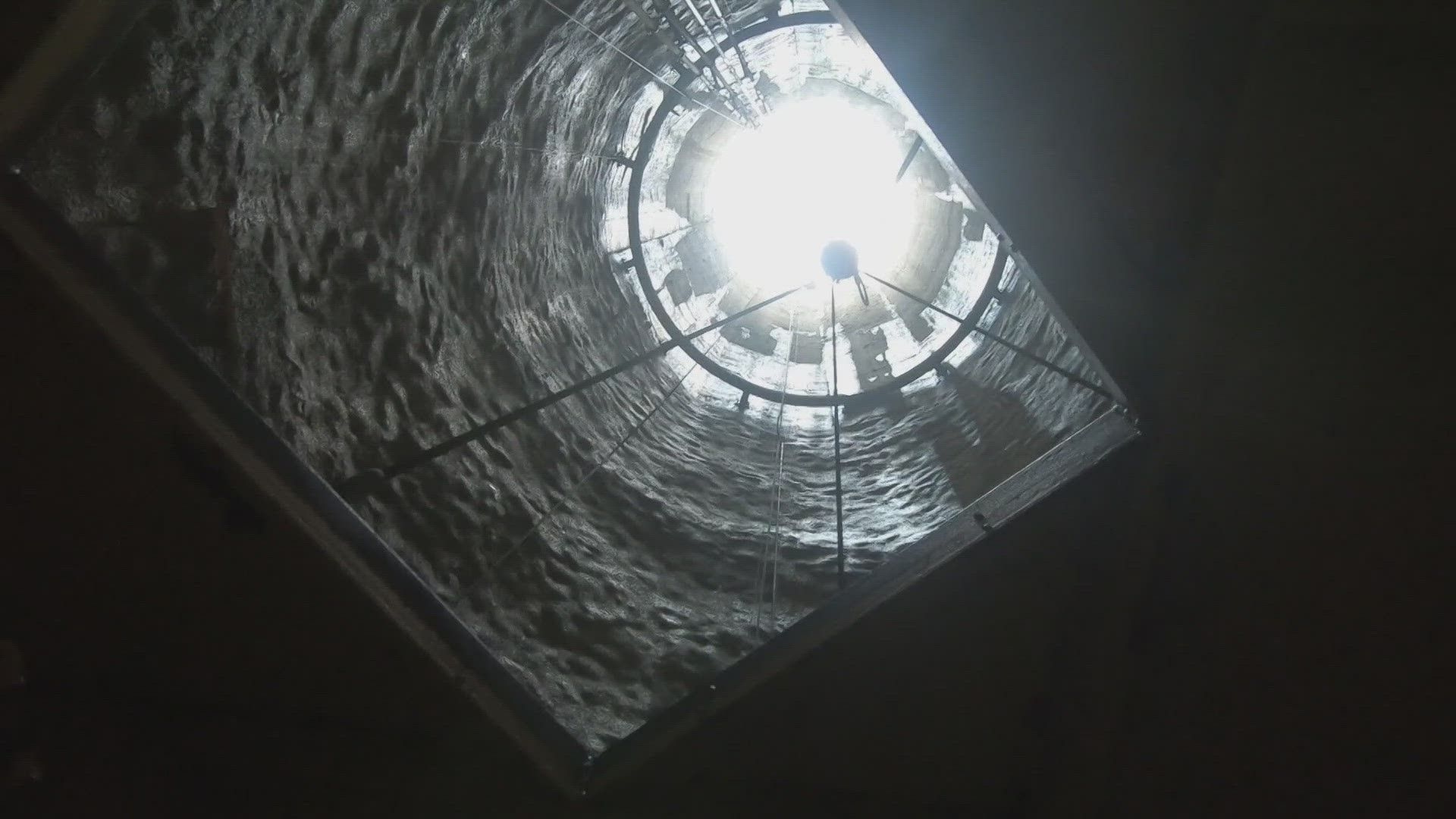 There's six tunnels capable of handling 270 million gallons of sewage each time it rains.