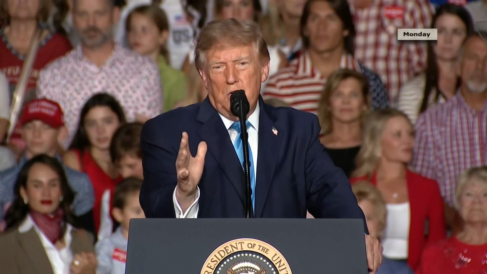 President Trump on campaign trail for candidates in midterm elections ...