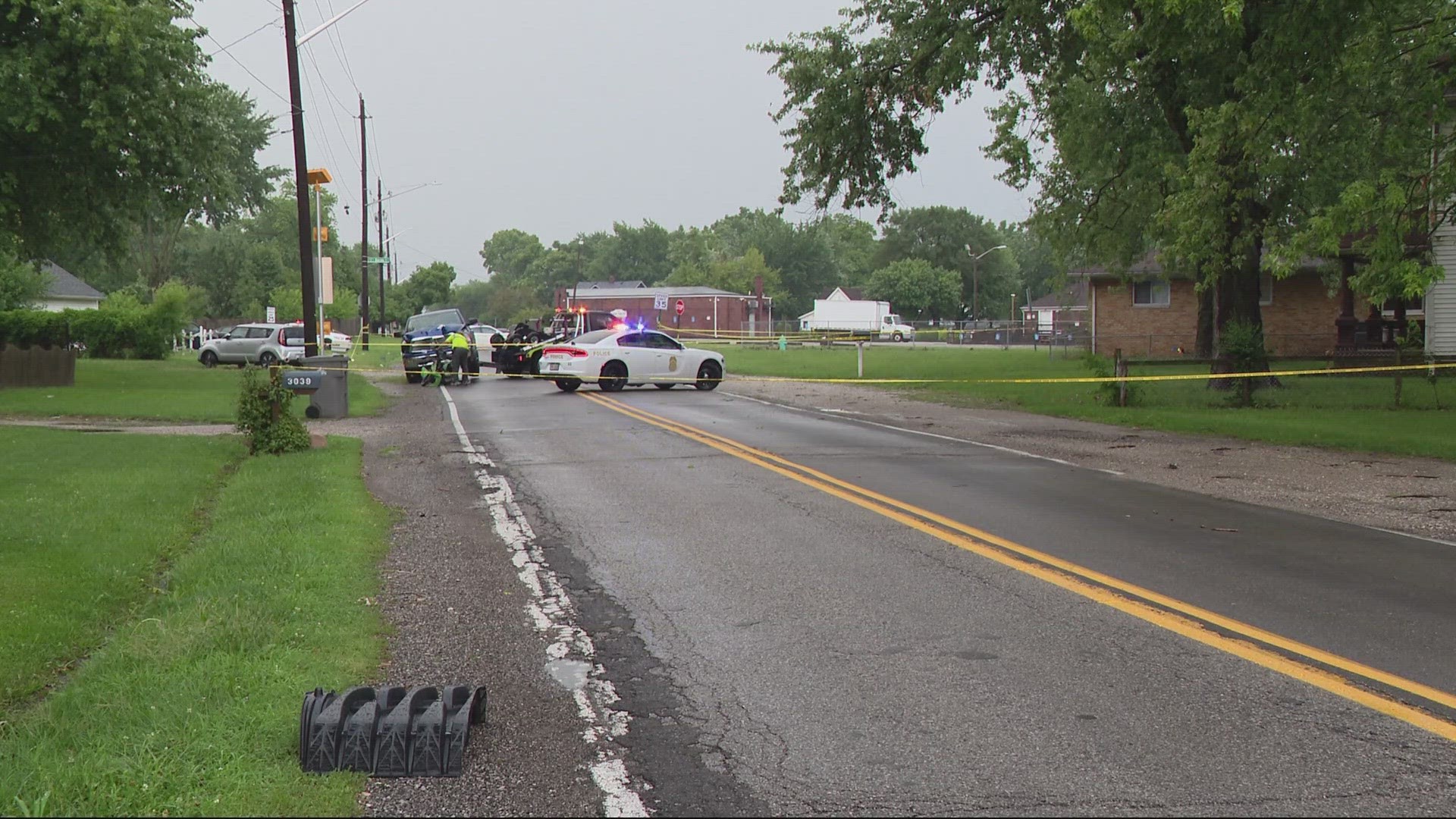 Police believe the driver of a moped failed to stop at an intersection.