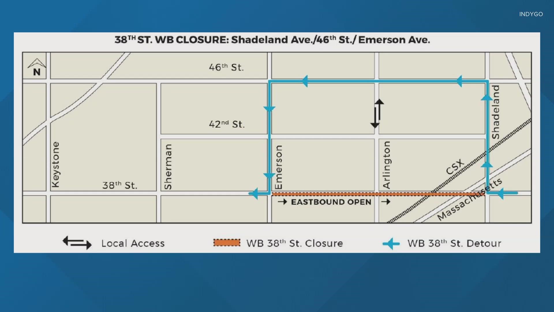 One eastbound lane will remain open while crews make improvements to the road.