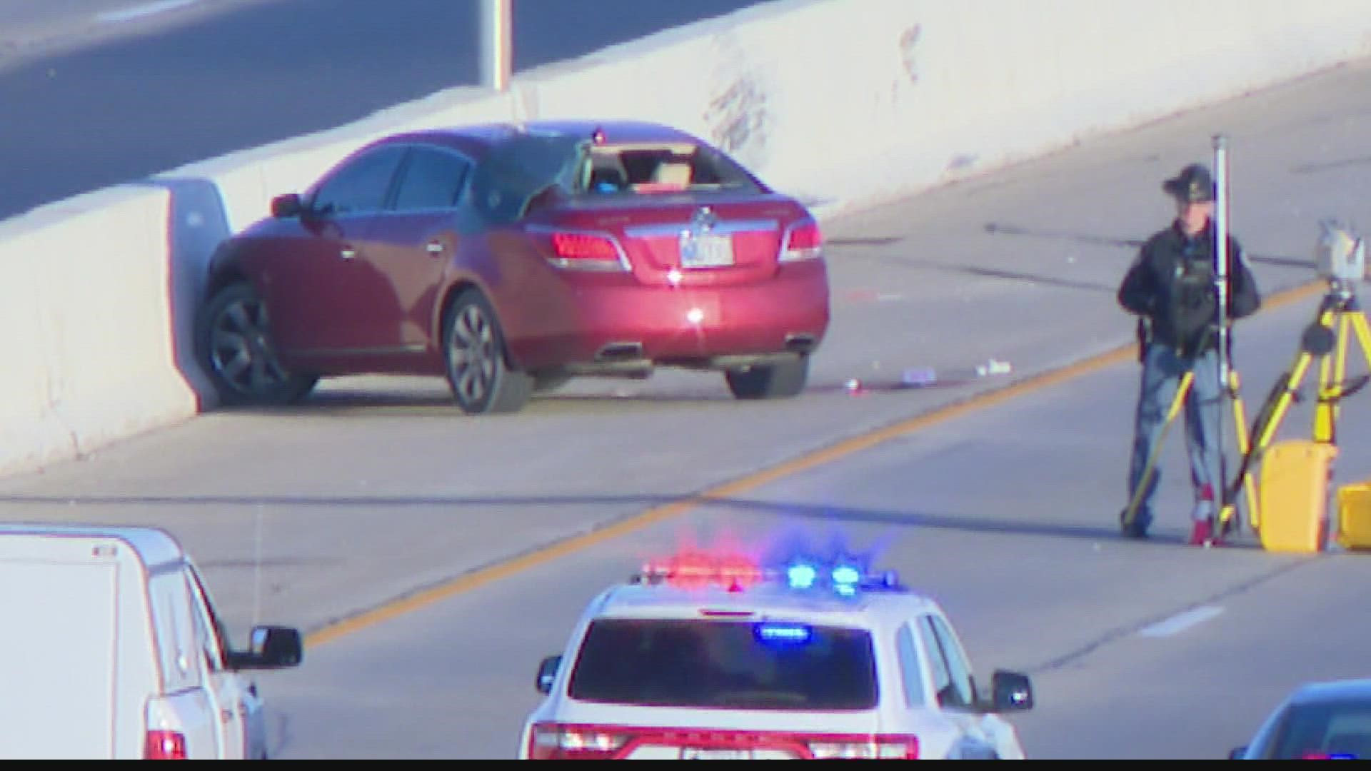 One person was killed during the incident that shut down northbound traffic on I-465 for six hours Monday morning.