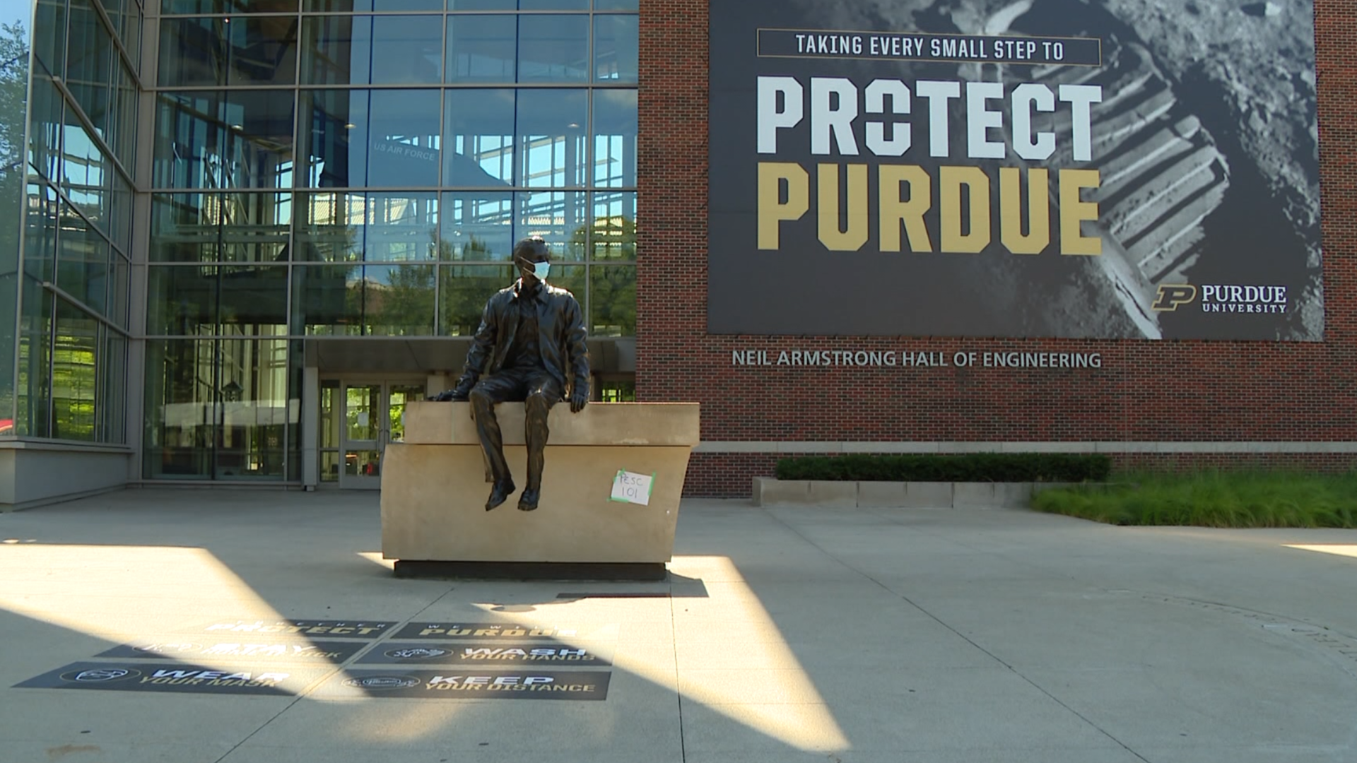 A majority of Purdue students are in compliance with the Protect Purdue guidelines.