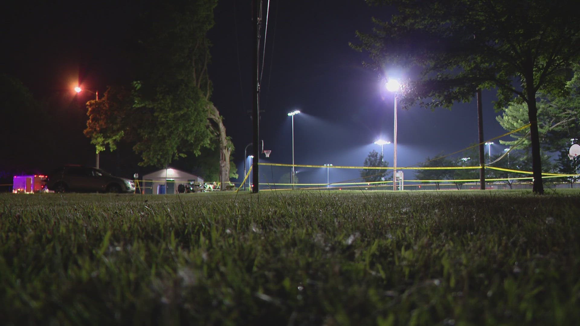 Four victims — only identified as two young adults and two juveniles — were transported to hospitals after being shot Tuesday around 7:40 p.m.