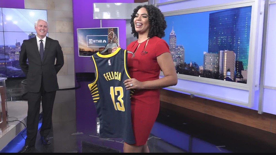 Felicia Lawrence gets an Indy sports-themed welcome package | wthr.com