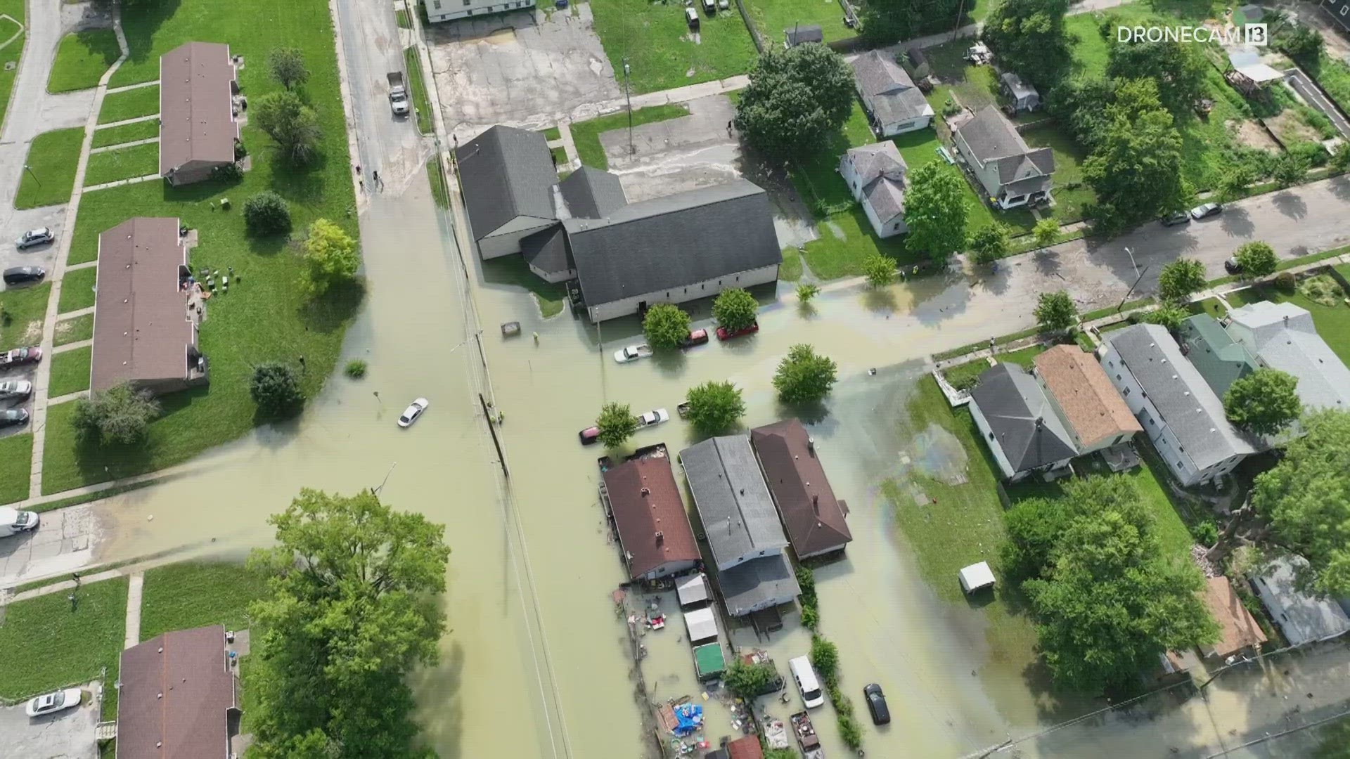 Homes, church continue cleanup from flood after water main break