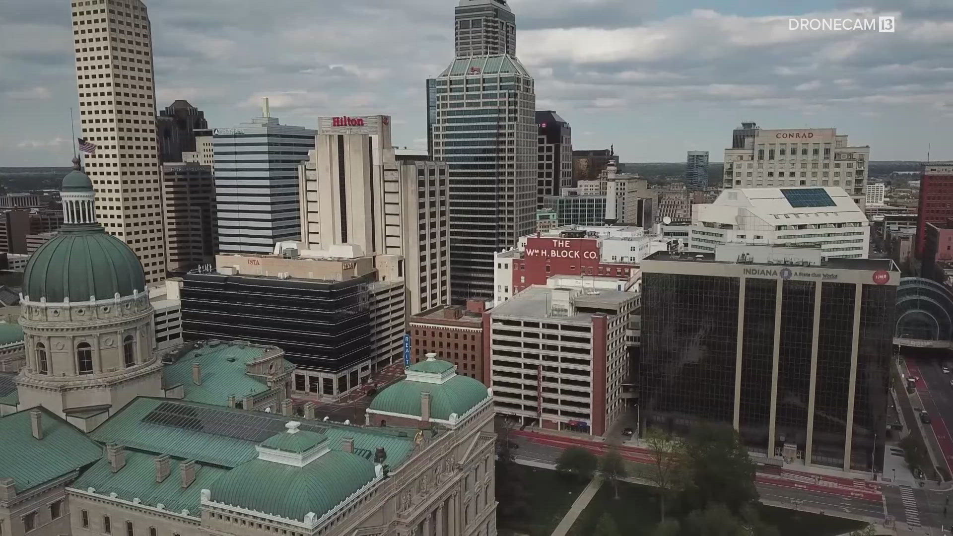 13News reporter Logan Gay reports live from the State of Downtown Indianapolis address.