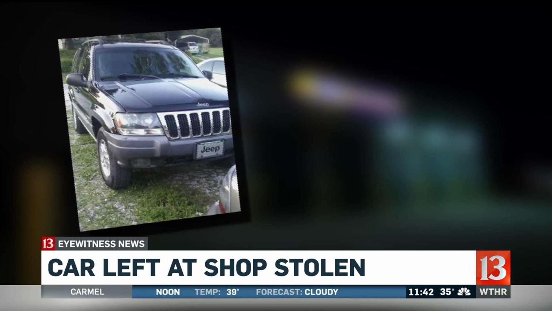 Car Left at Shop Stolen