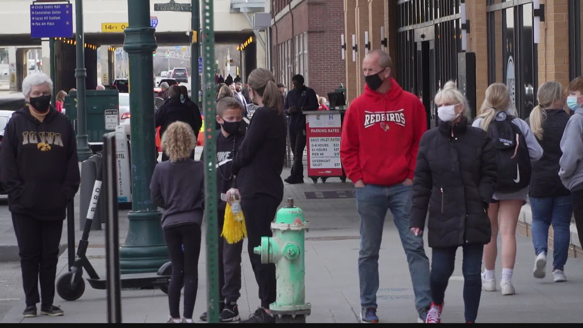 In downtown Indianapolis, it's been a busy weekend of college basketball. And things are really just getting started.