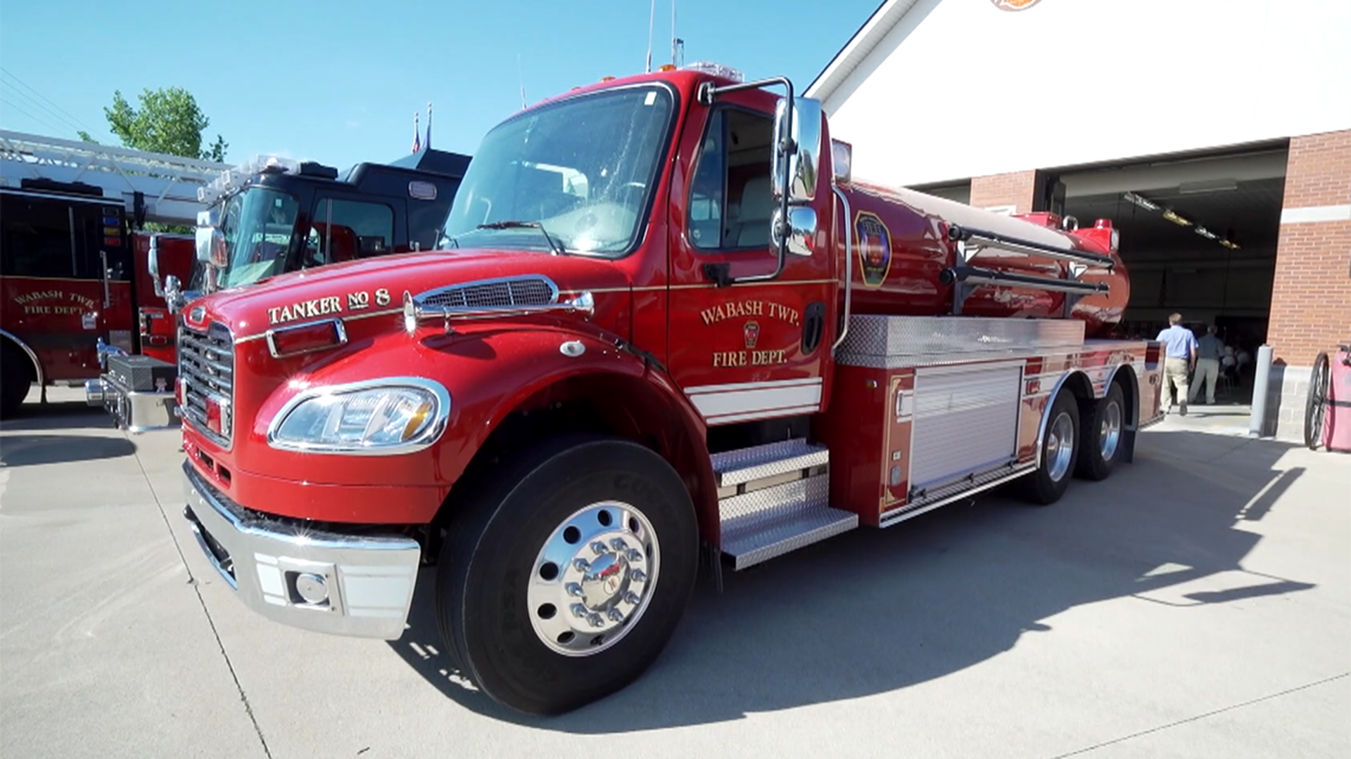 A local firefighters association is suing to try to stop a Wabash Township trustee from firing all of the township's paid firefighters.