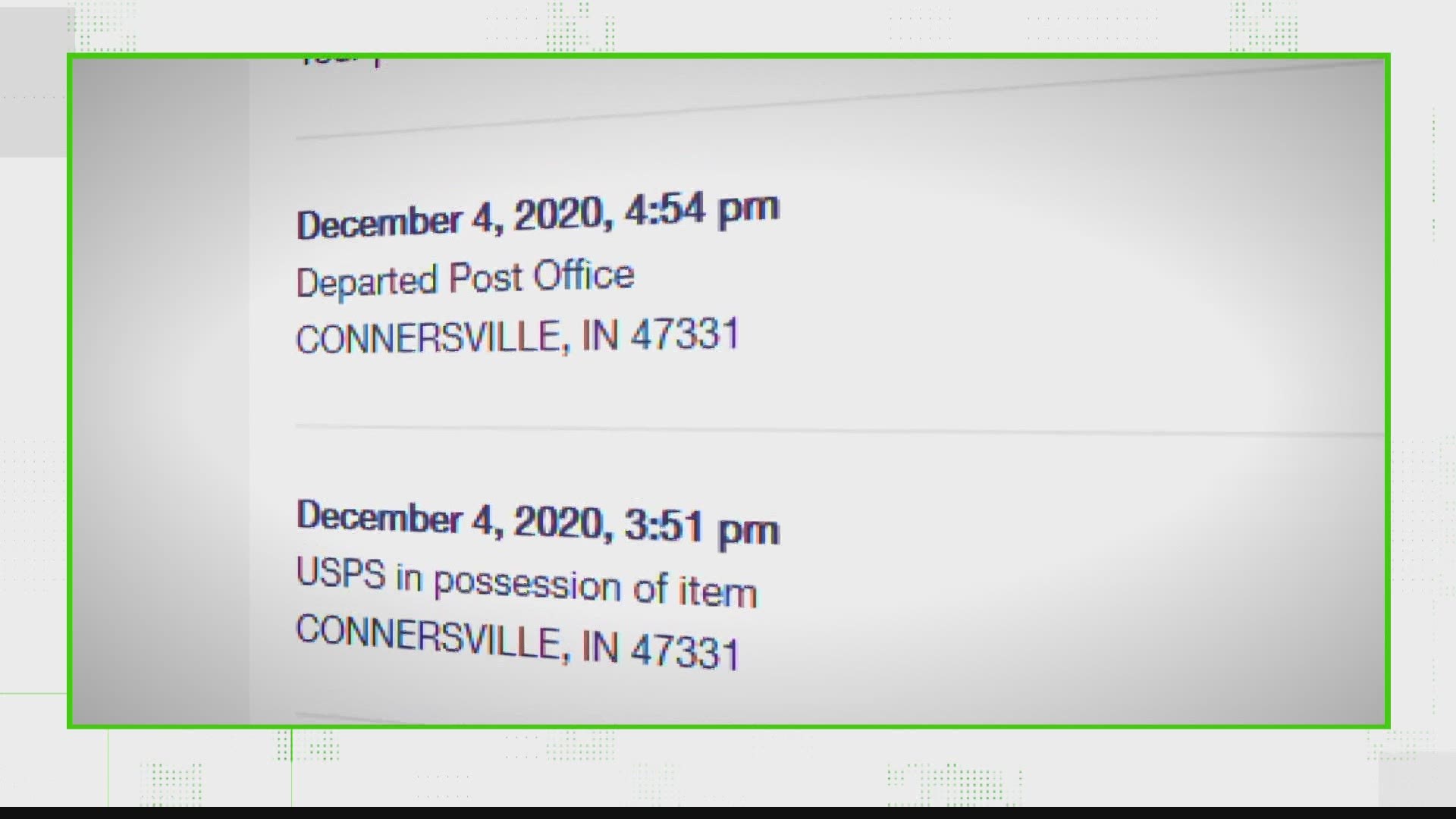 13News viewers want to know if the Indianapolis postal facility is experiencing a big back-up of holiday packages.