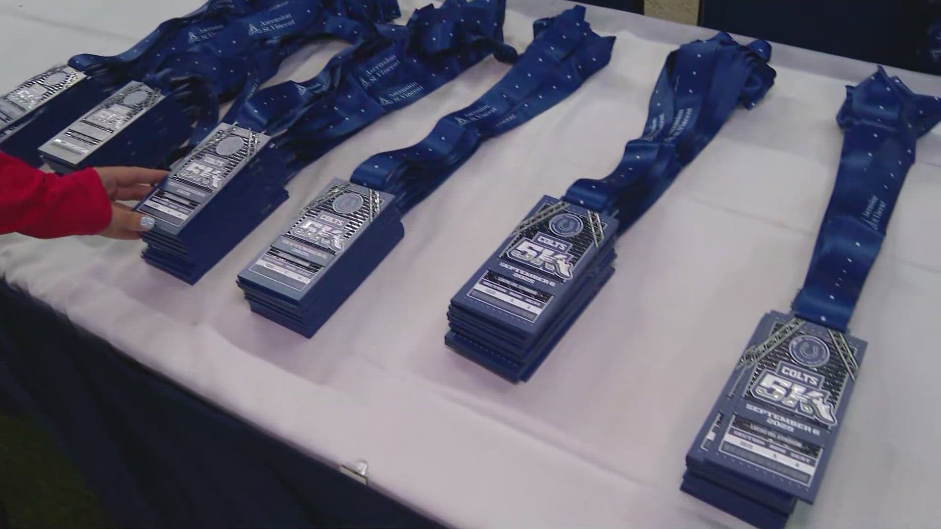 The Indianapolis Colts 5K Run/Walk and Blue's Fun Run were held on the morning of Sept. 6. 