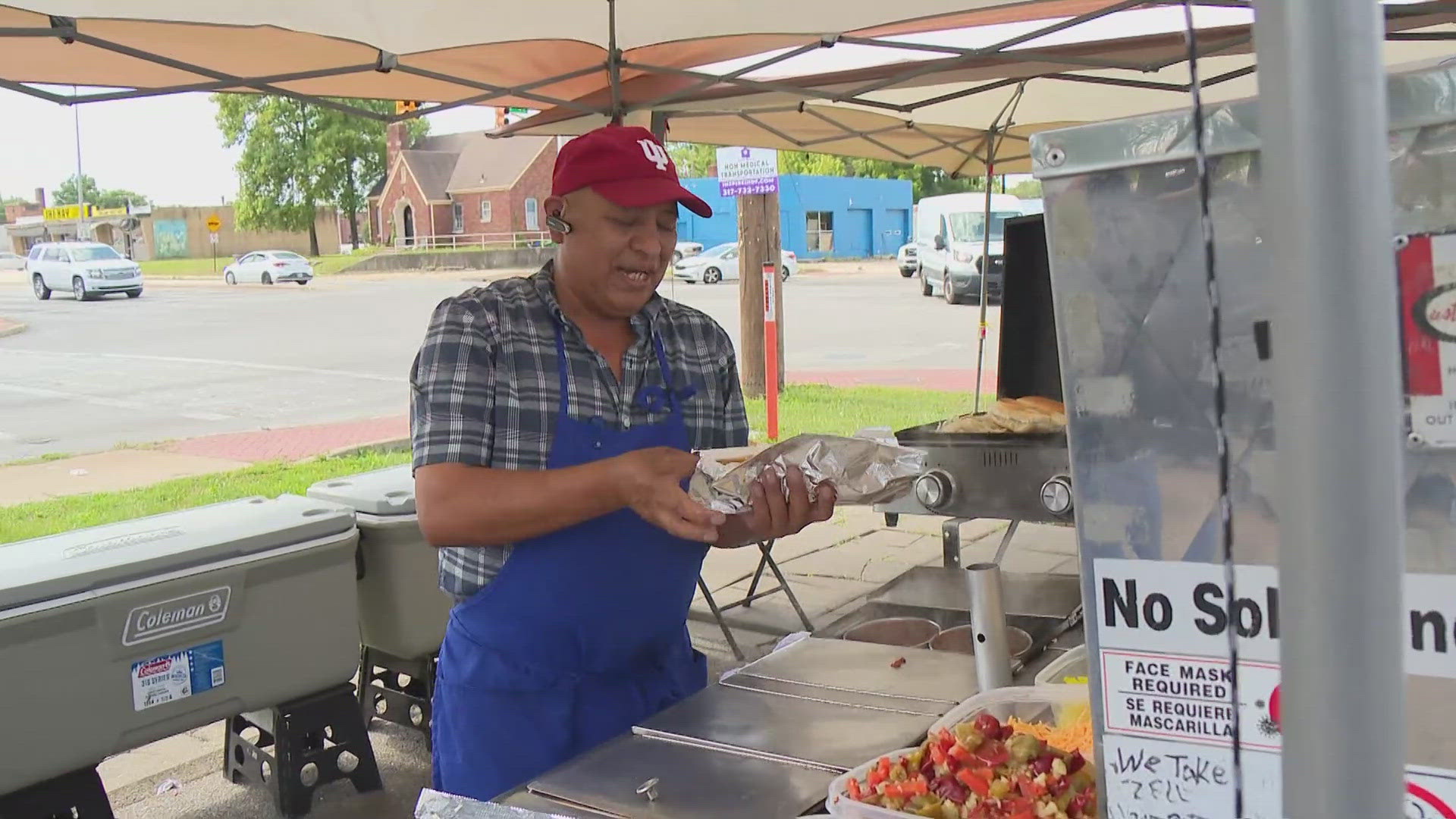 The Health Department told the owner he needs a larger unit to accommodate his bigger menu. His biggest fans told the owner that would make it happen.