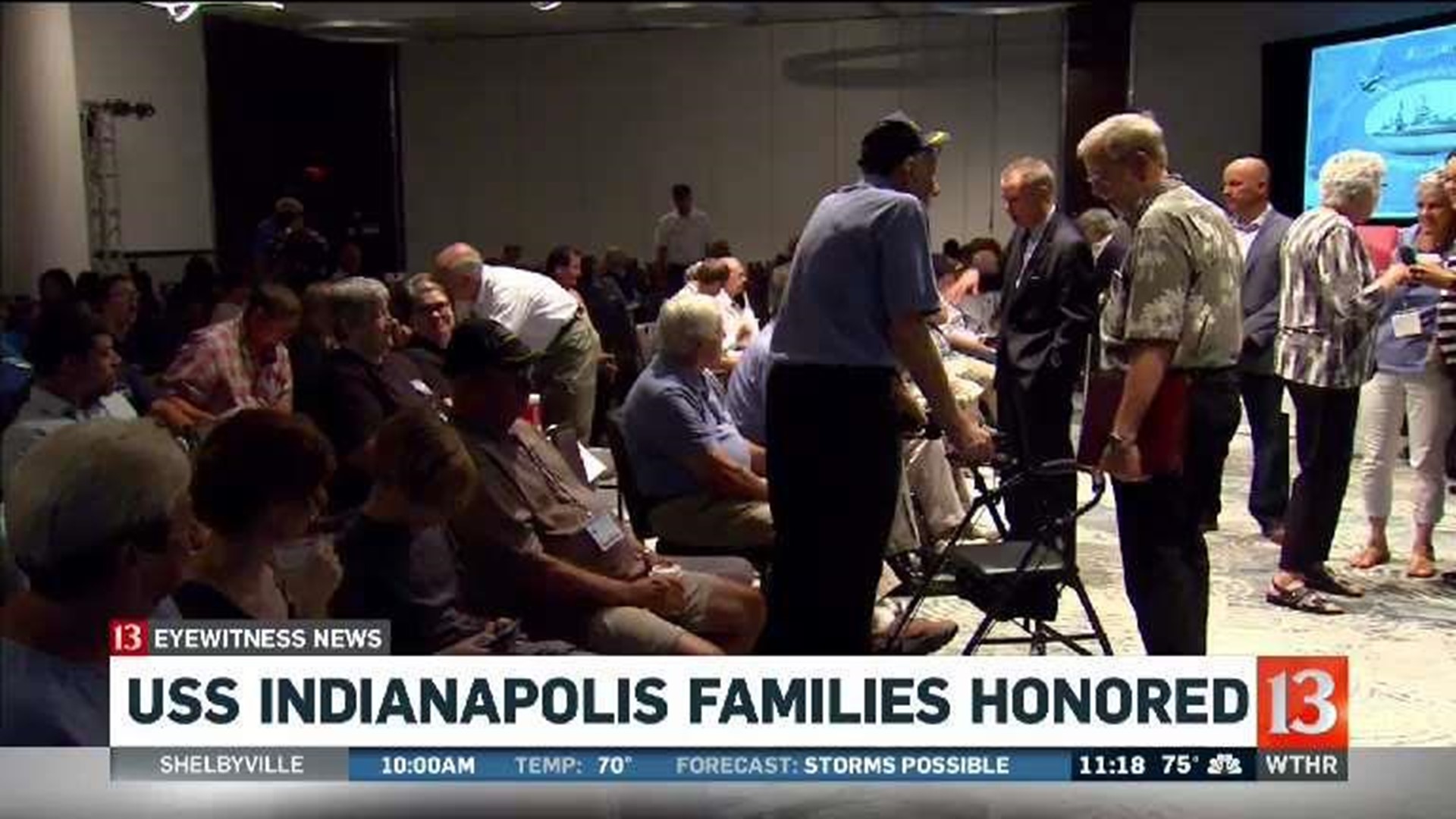 USS Indianapolis families honored