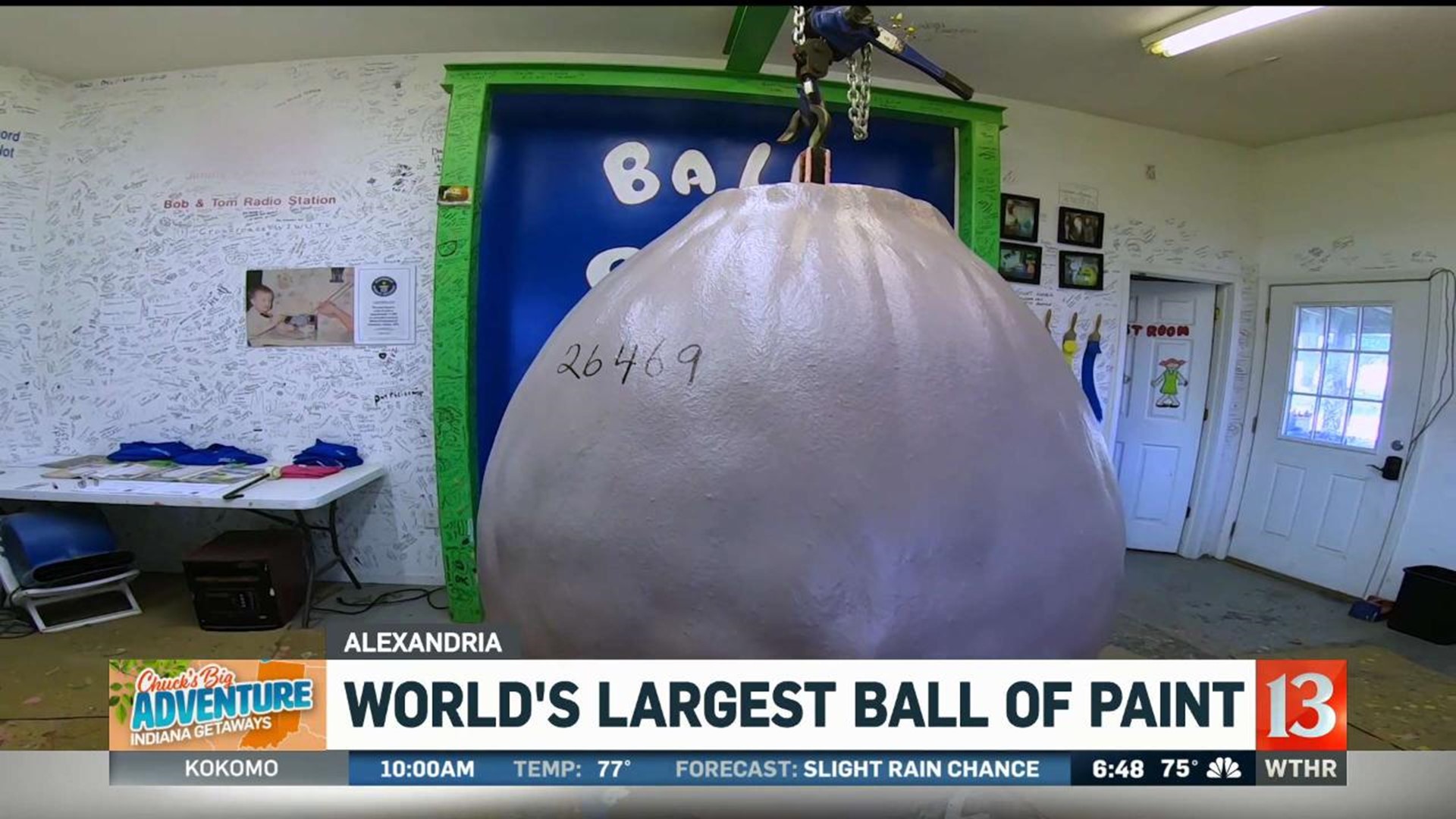 The World's Largest Ball of Paint is in Indiana