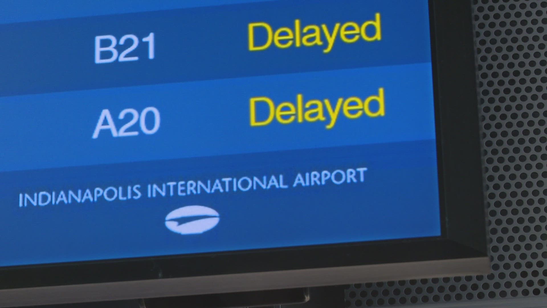 13News reporter Logan Gay reports from the Indianapolis International Airport where several flights were cancelled or delayed on Saturday.