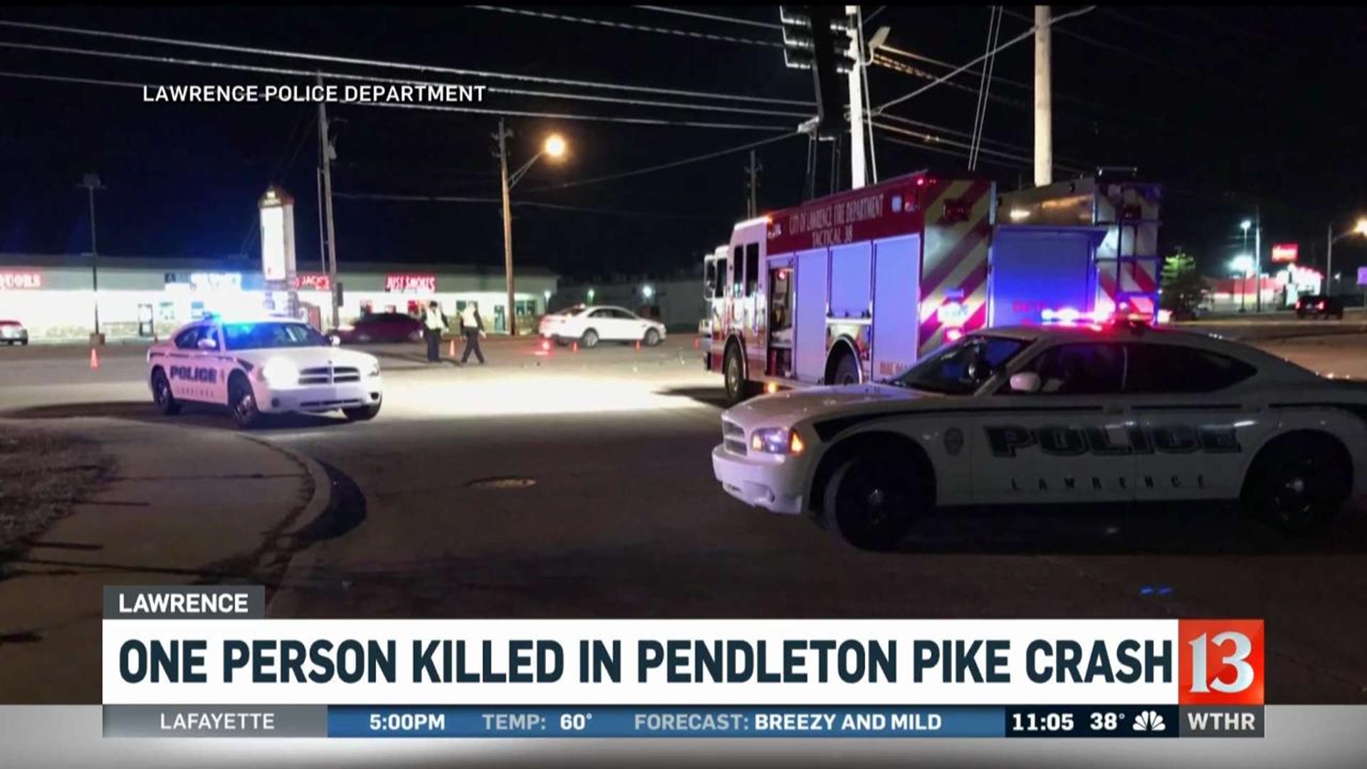 One dead in crash on Pendleton Pike