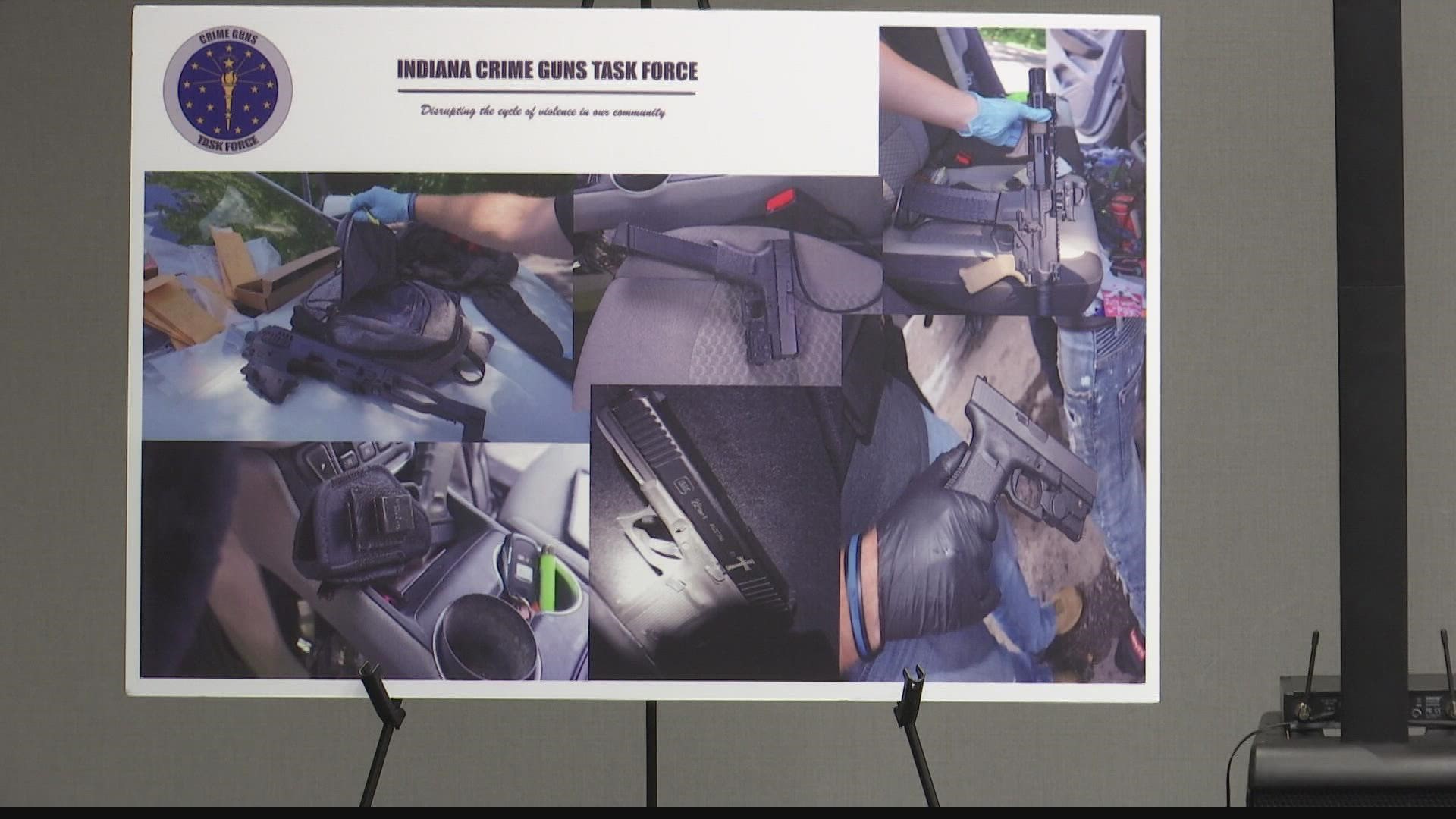 The task force confiscated more than 350 guns used in crimes and arrested nearly 400 people.