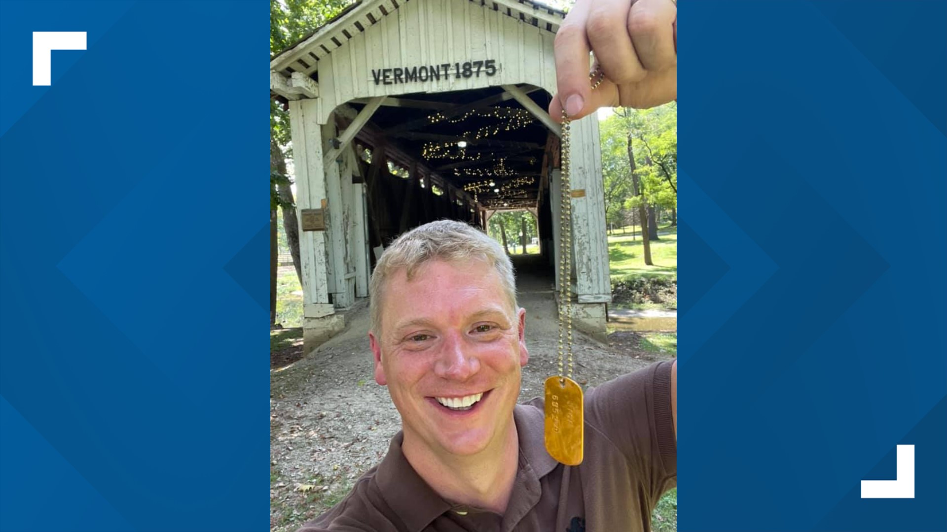 Andrew Maas found the "golden ticket" in Jelly Belly creator David Klein's scavenger hunt in Kokomo's Highland Park last month.