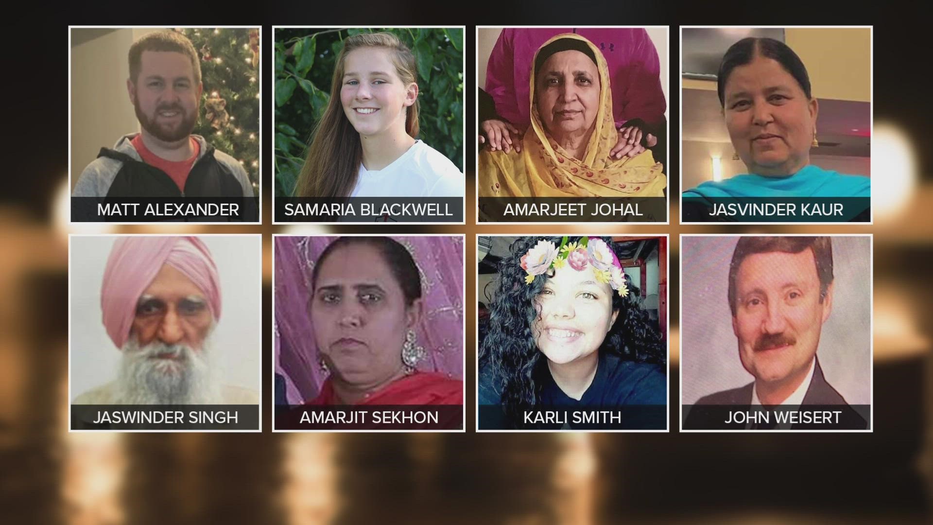 Four of the eight people killed from the mass-shooting last April were part of the Sikh community.