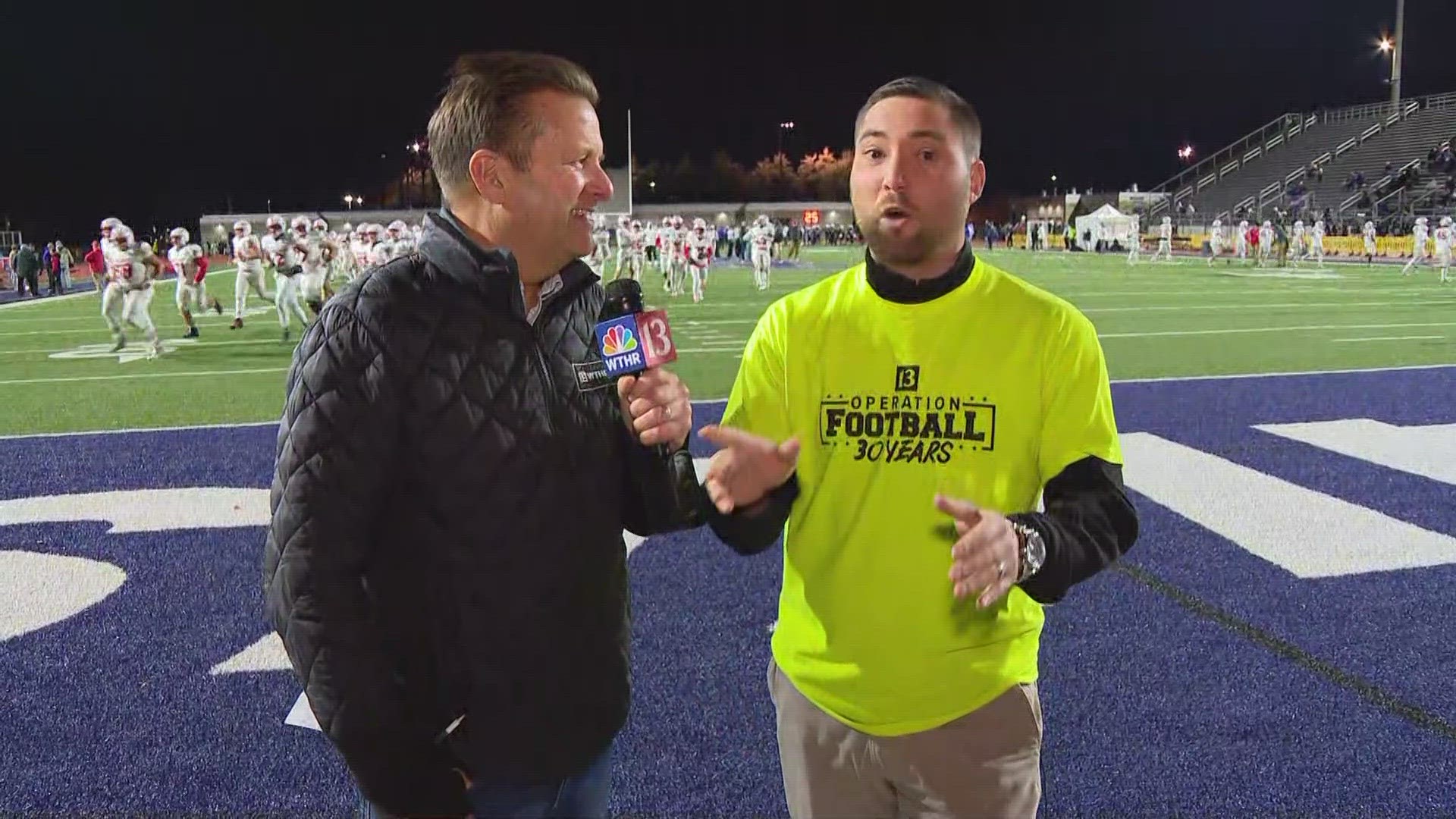 13Sports director Dave Calabro and 13Sports reporter Dominic Miranda report from Ben Davis ahead of the IHSAA Class 6A semi-state championship game.