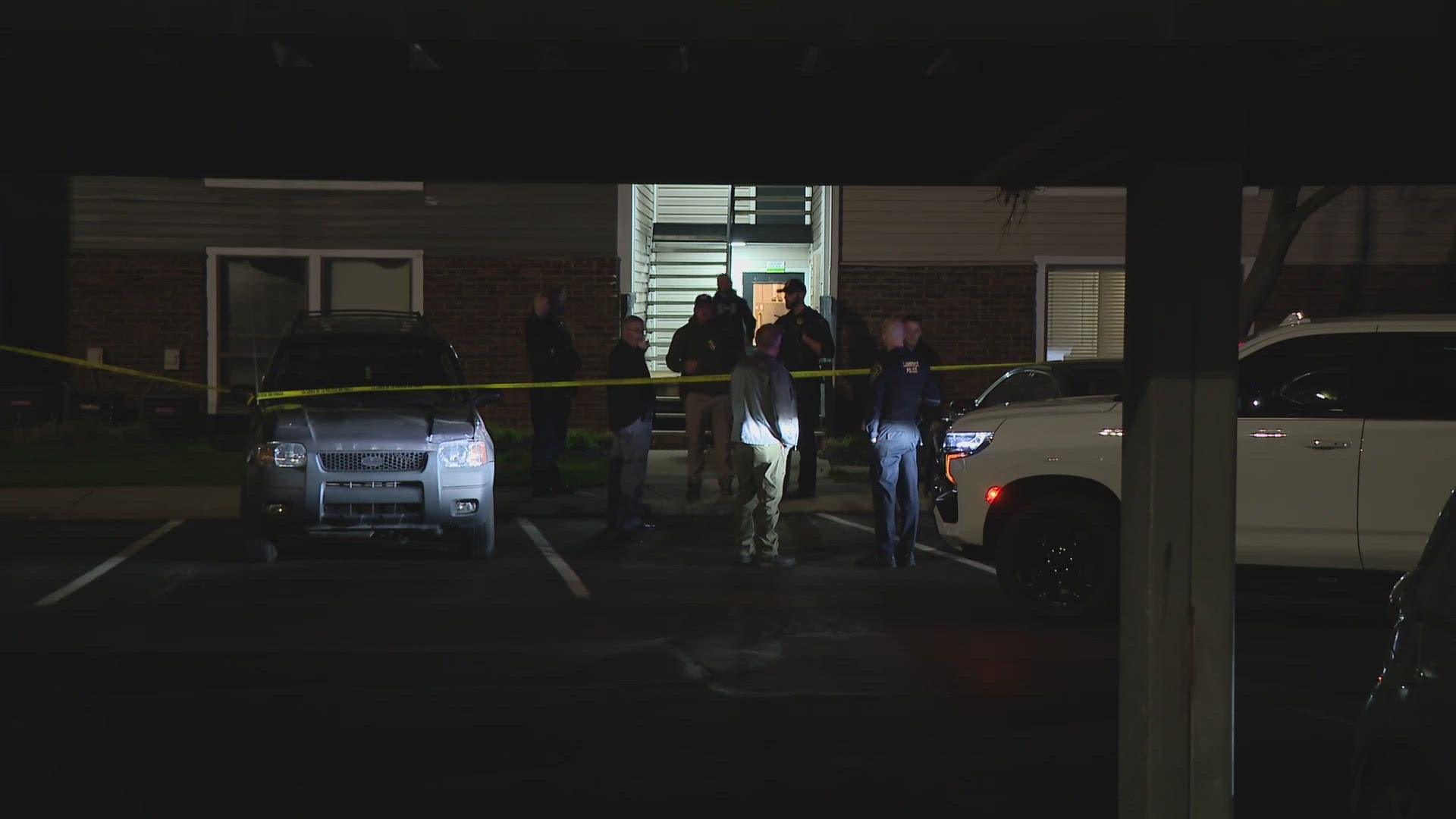 The shooting happened at an apartment in the 7000 block of McIntosh Lane, near East 56th Street and I-465, at around 9 p.m.
