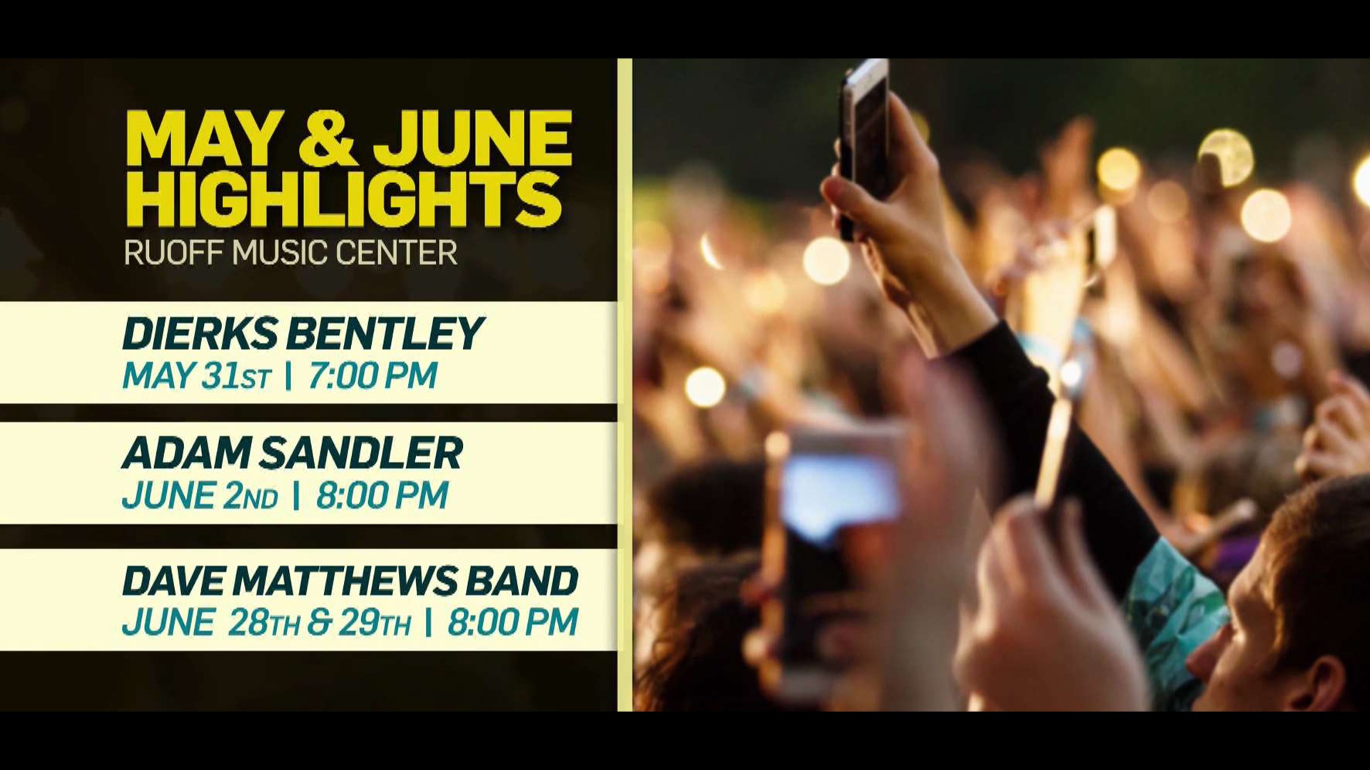 Summer concert season underway at Ruoff Home Mortgage Music Center