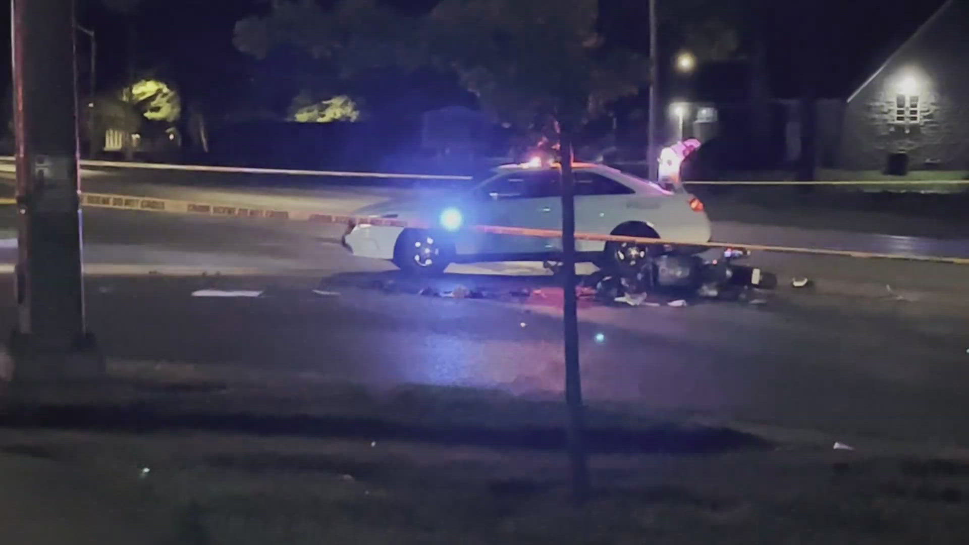 13News reporter Marina Silva reports from near the intersection of Michigan Road and Kessler Boulevard after a fatal hit-and-run crash with a motorcycle.