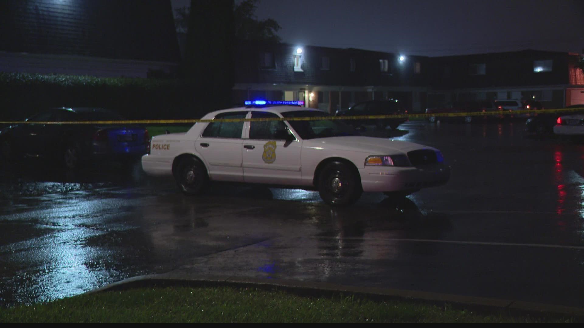 Officers were called to the Arborcrest Apartments near 38th Street and Post Road Friday night and found two people shot.