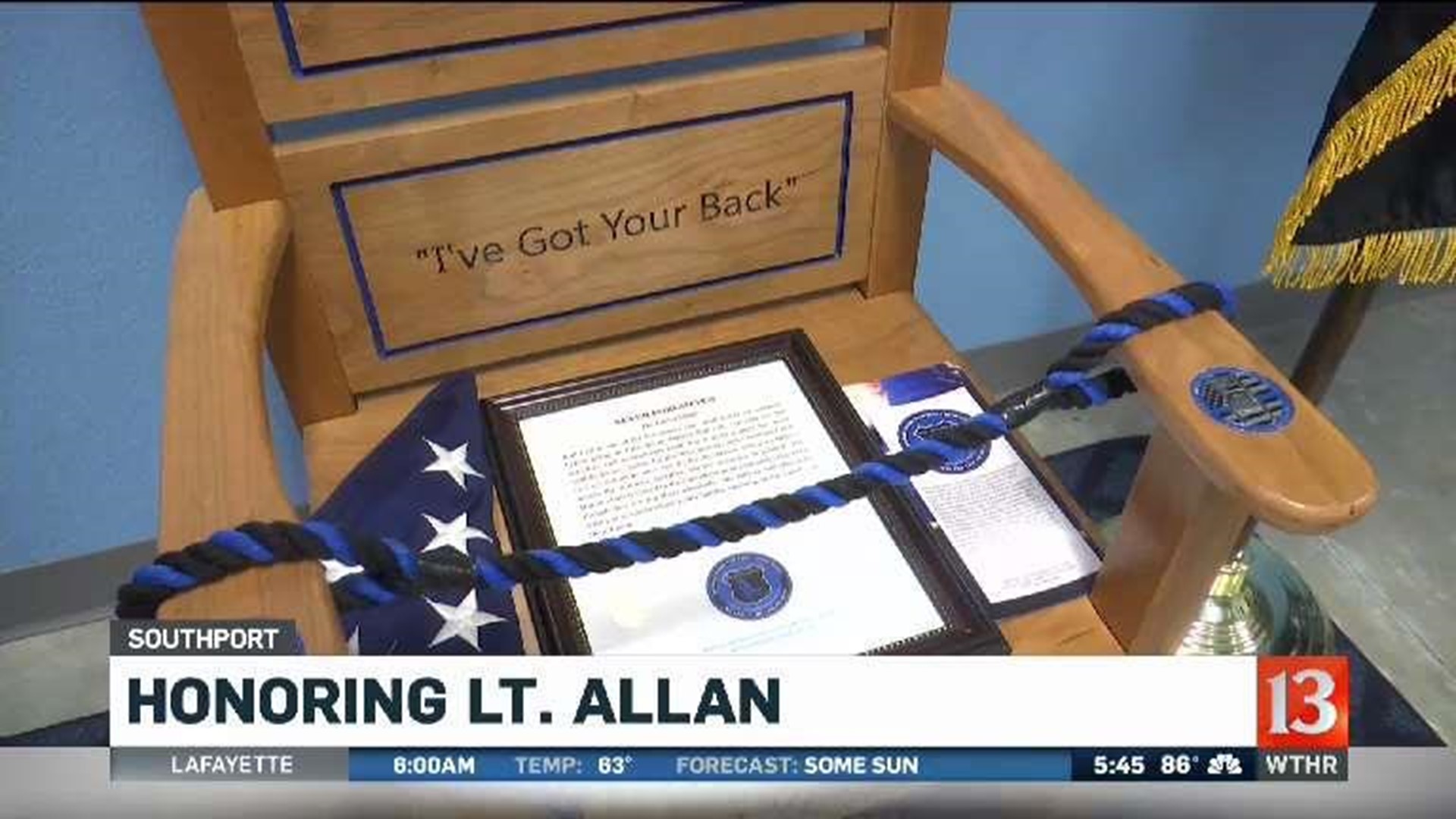 Honoring Lt. Allen in new station