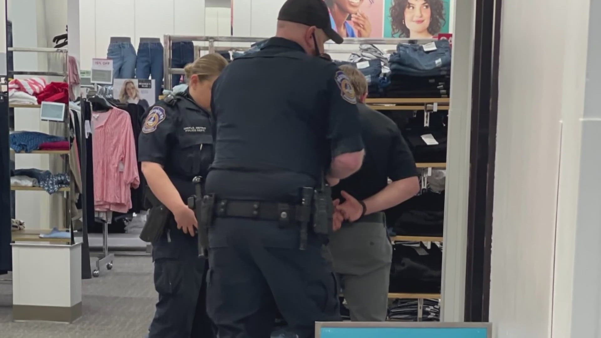 13News reporter John Doran reports from a Kohl's on Southport Road where police say Tanner Vandeman filmed a woman changing in a changing room.