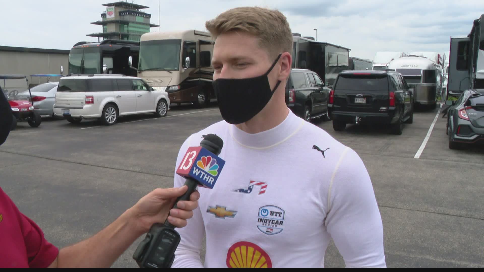 We spoke with TrackTeam13 analyst Josef Newgarden at Day Two of Indy 500 practice Wednesday