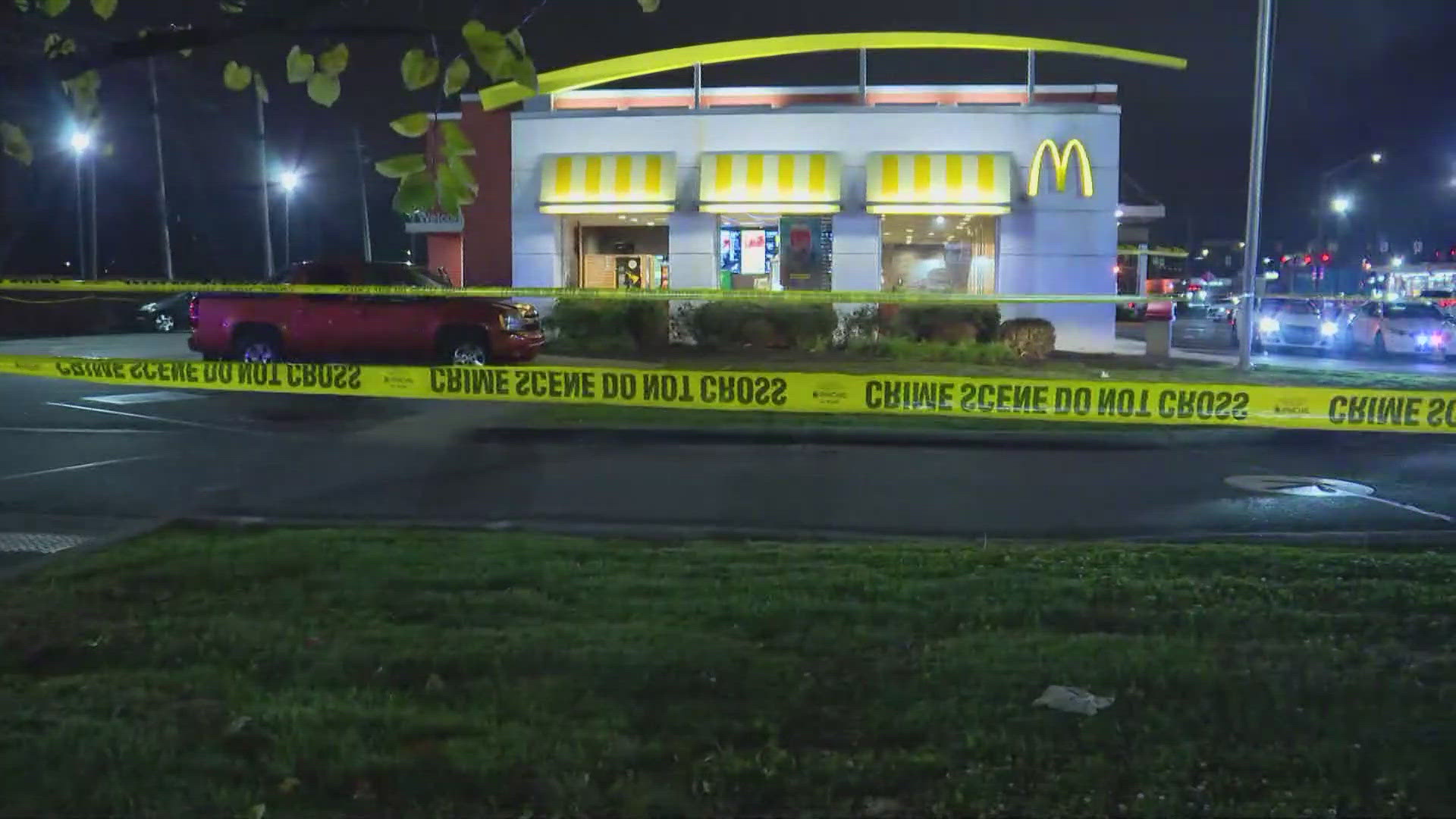 Police were called to the McDonald's restaurant near 38th and Keystone around 9 p.m. Saturday.
