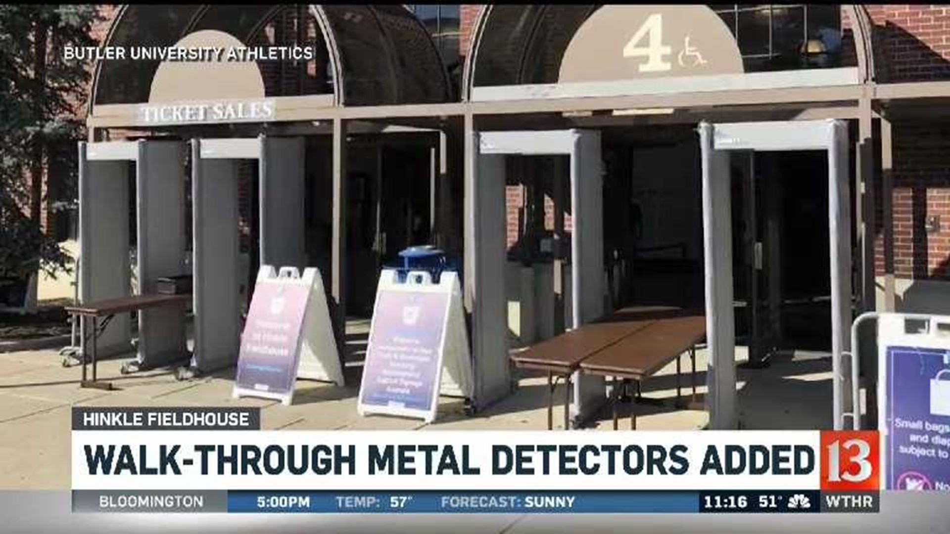 Metal detectors added to Hinkle Fieldhouse