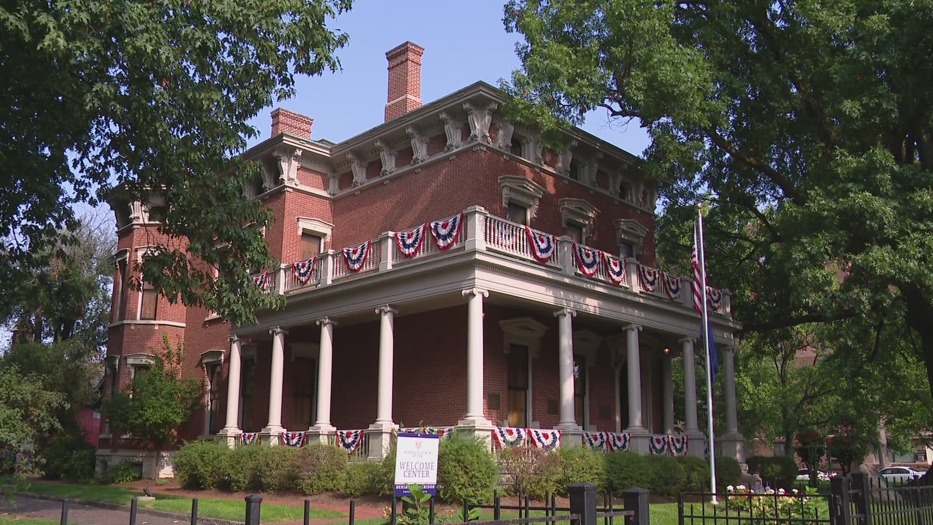 The Benjamin Harrison museum offered free tours for his birthday.
