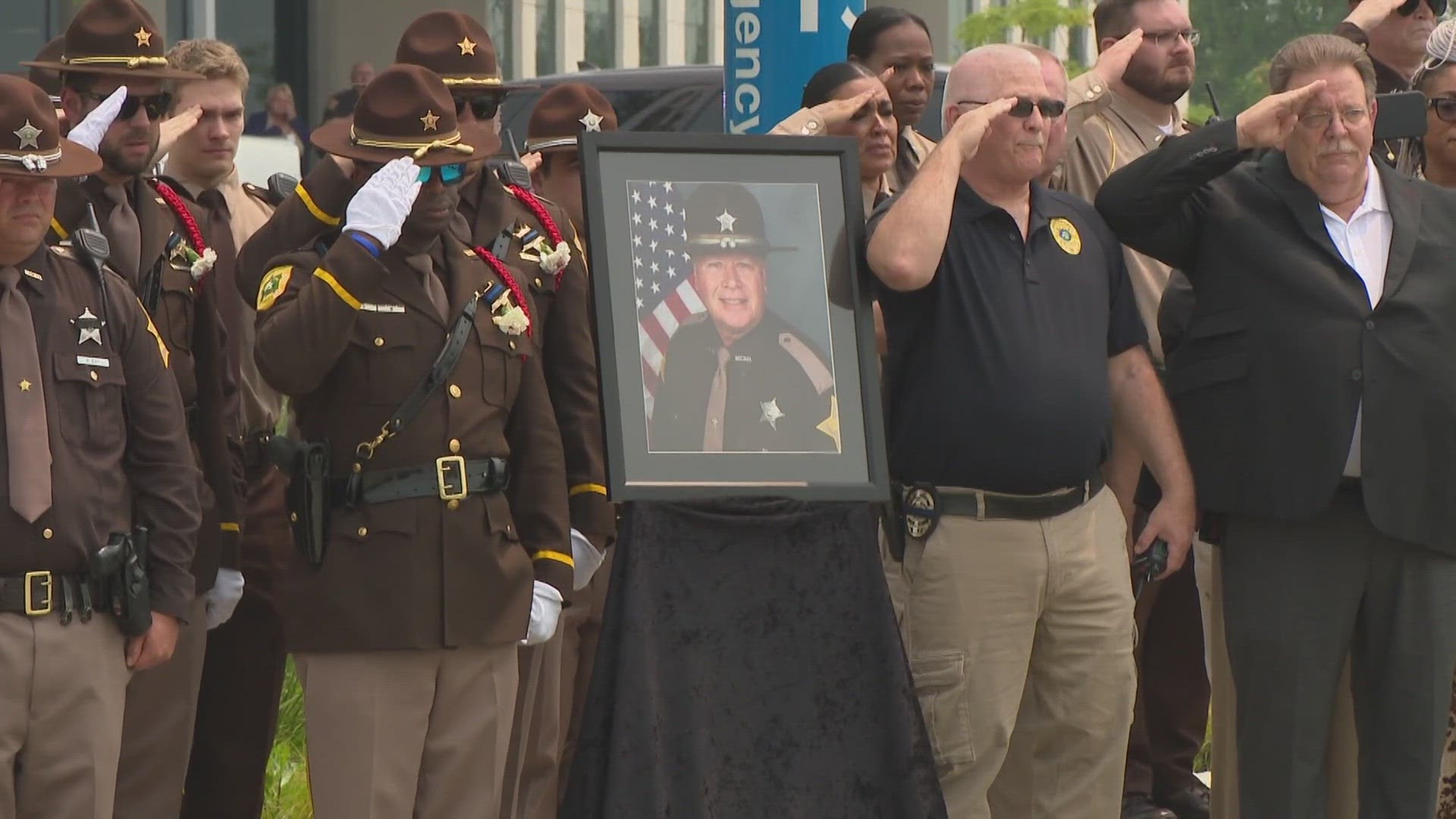 Deputy John Durm was honored for his life of service and nearly 40 years of commitment to the Indianapolis community on July 17, 2023.