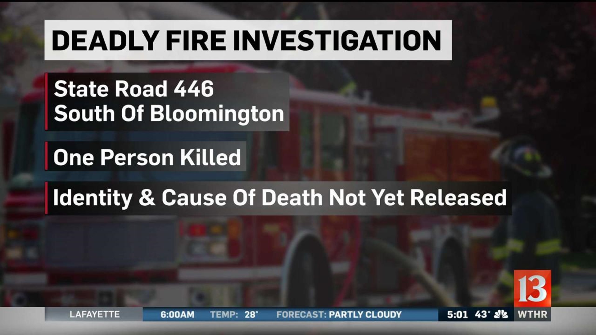 Monroe County fatal fire