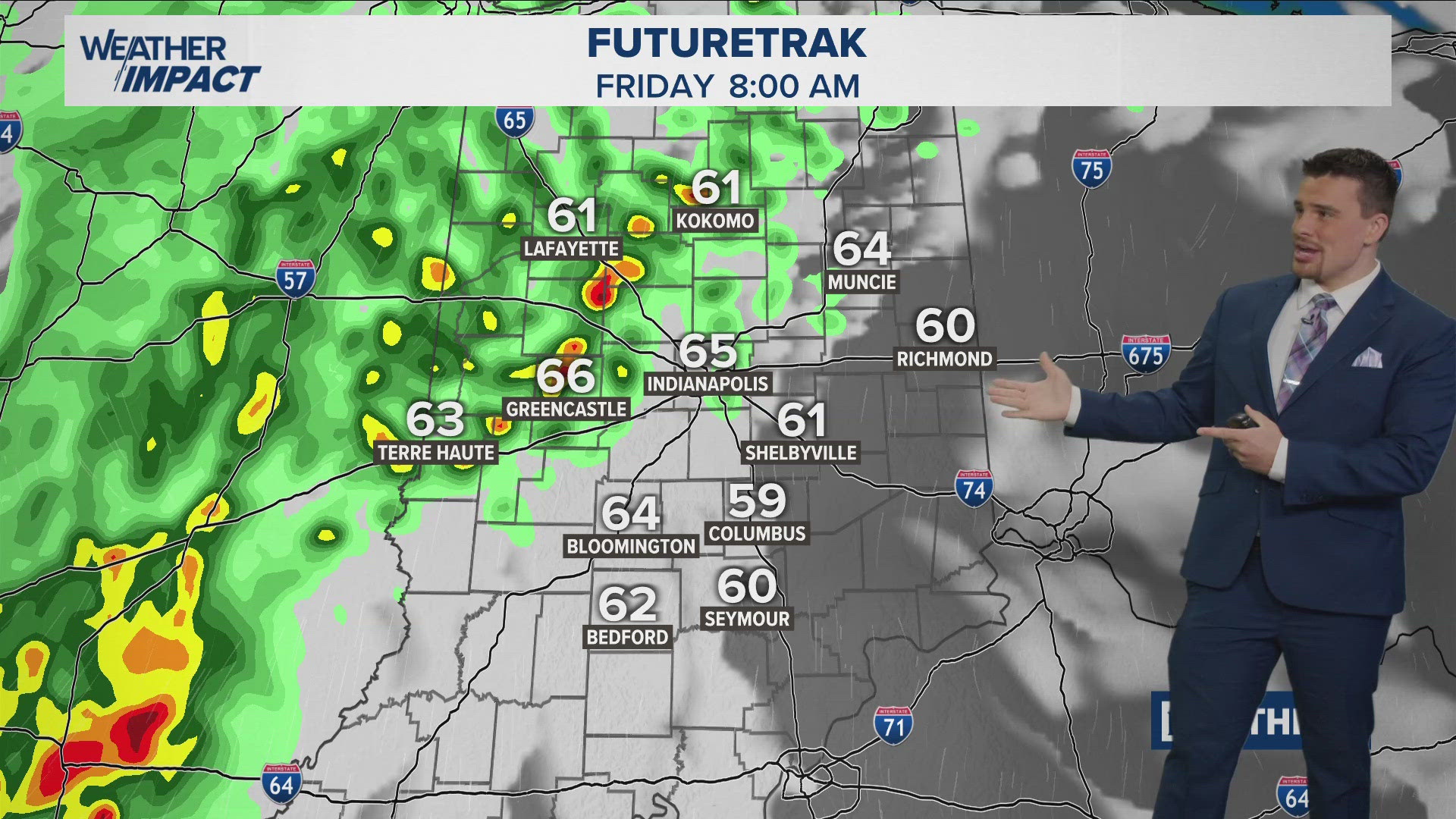 Sunny and warm Thursday, followed by rain and storm chances Friday for ...