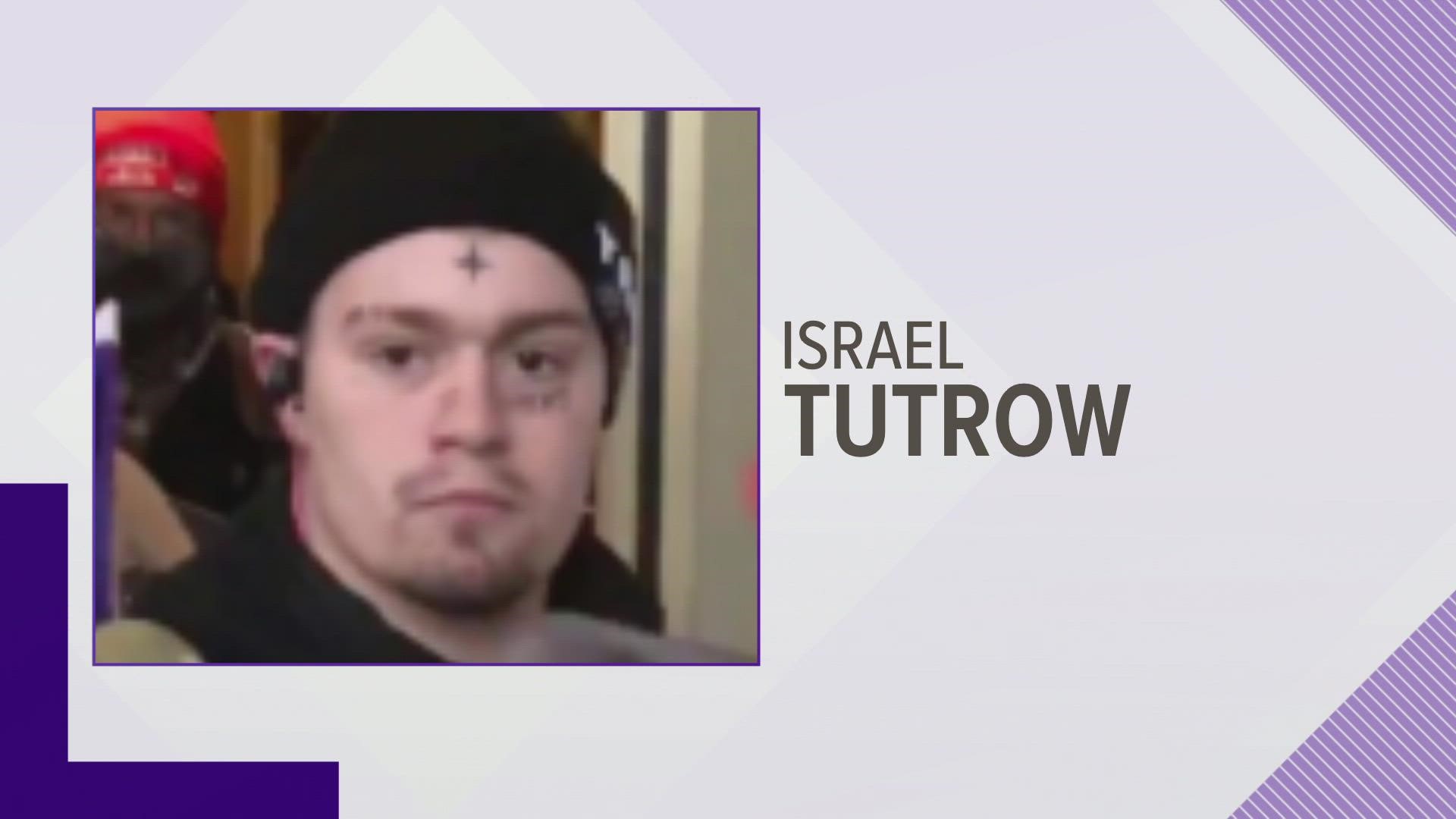 The first 60 days of Israel Tutrow's probation are at-home detention. He is also ordered to pay $500 in restitution and can't own a firearm during his probation.