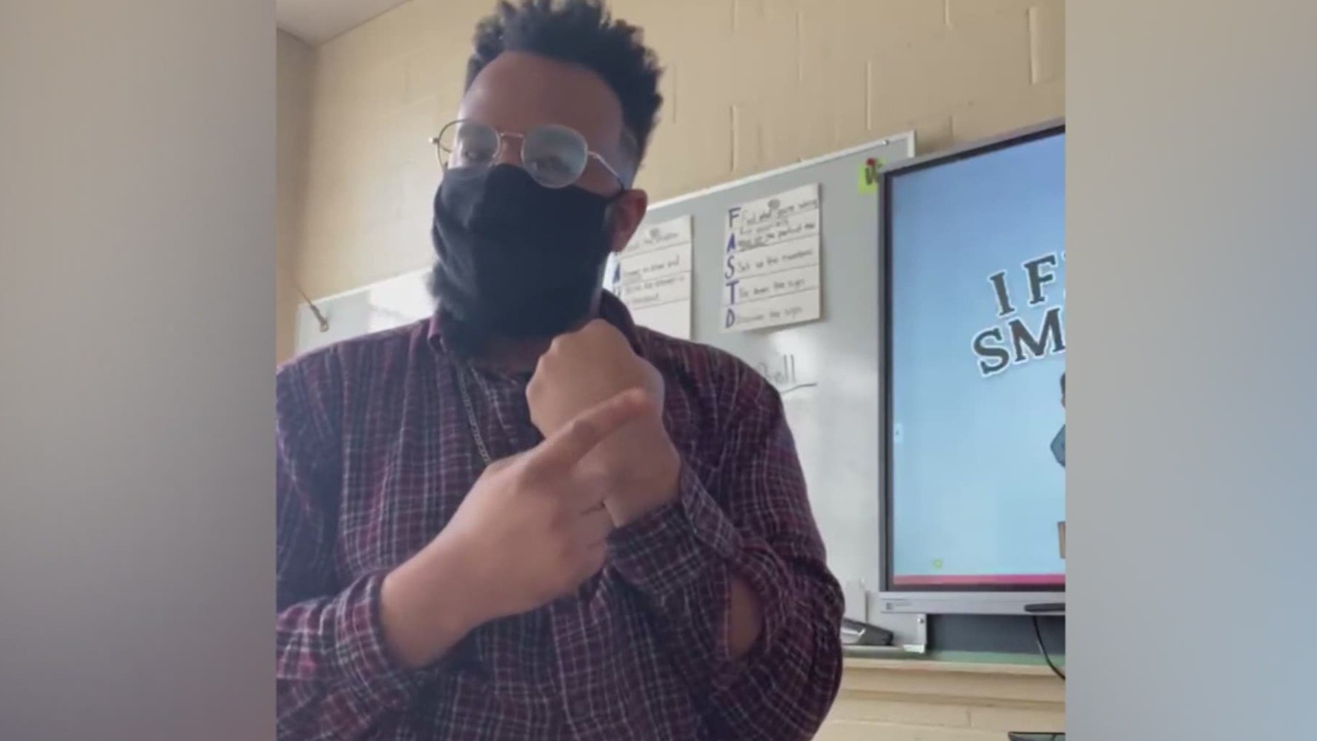 A teacher in Memphis wrote a song that he sings to his second graders every day. He hopes the lyrics will inspire them for the rest of their school years.