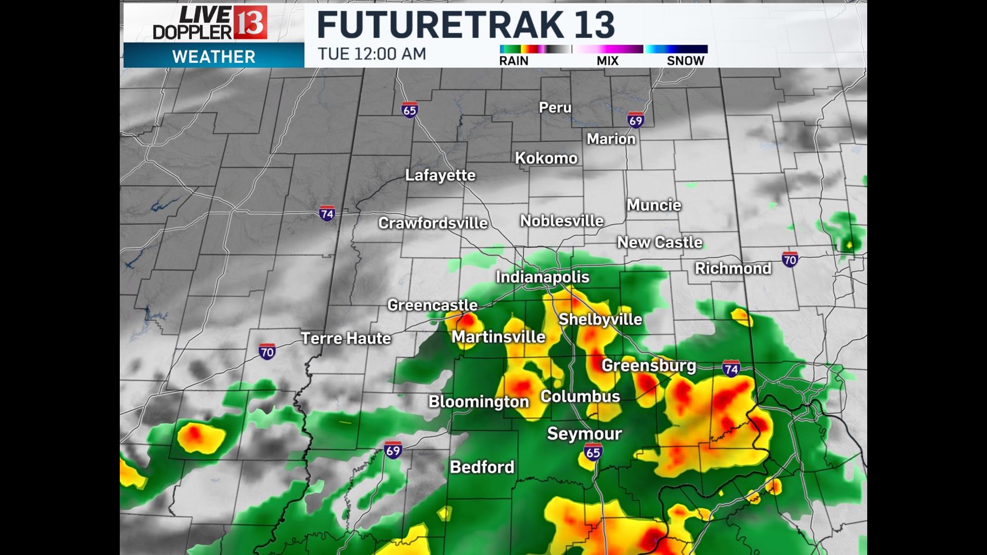 More Scattered Downpours And Rumbles Around Tonight | wthr.com