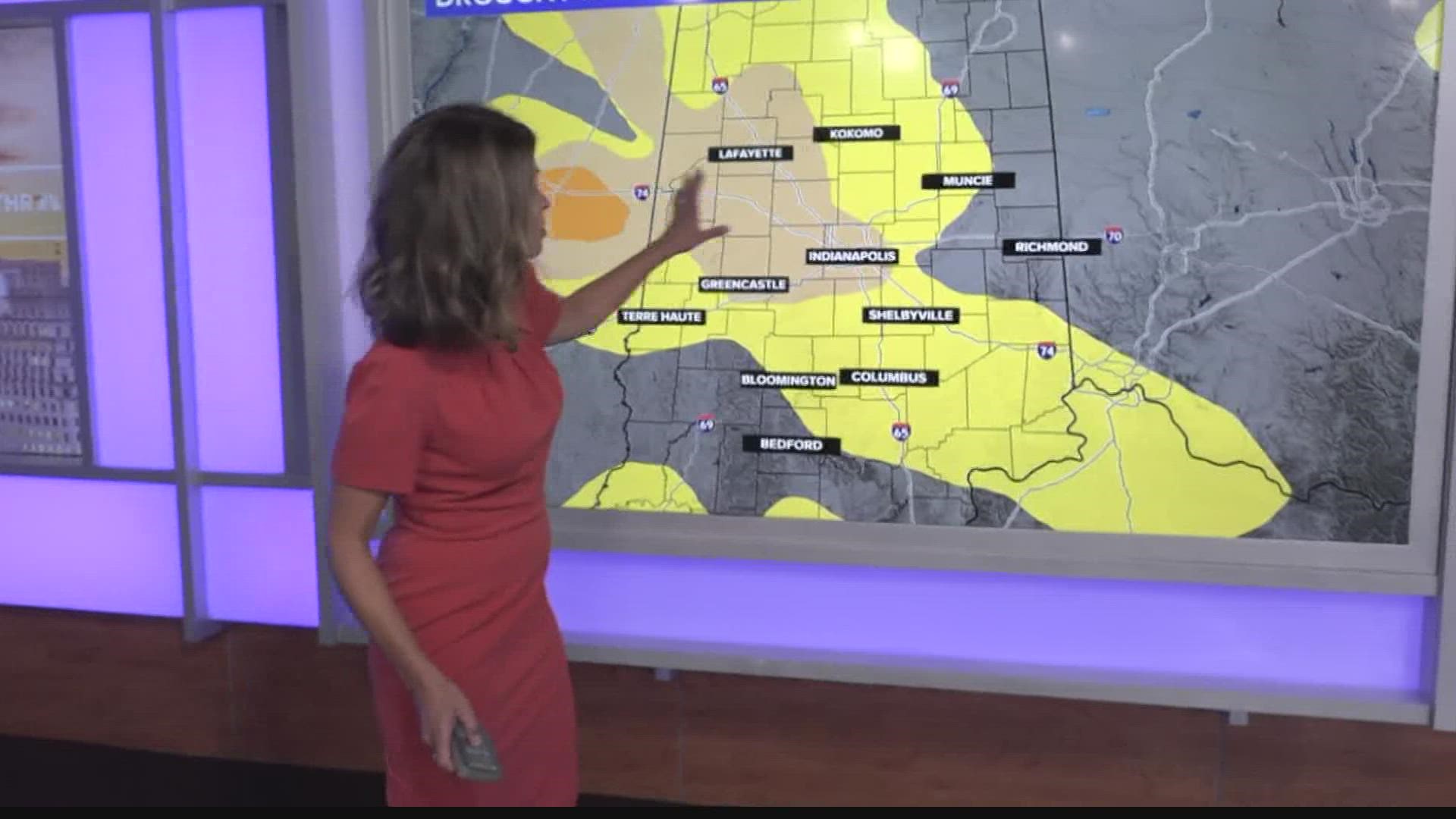 Abnormally dry conditions persist in some parts of Indiana.