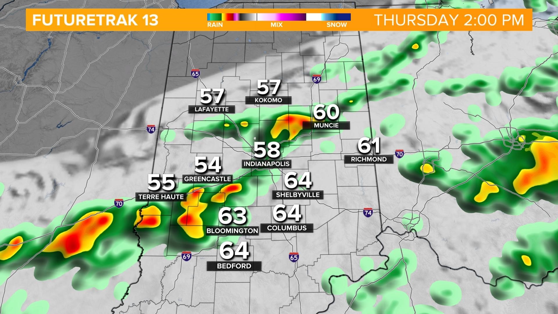 The Dry Spell Ends With Showers And Some Storms | Wthr.com