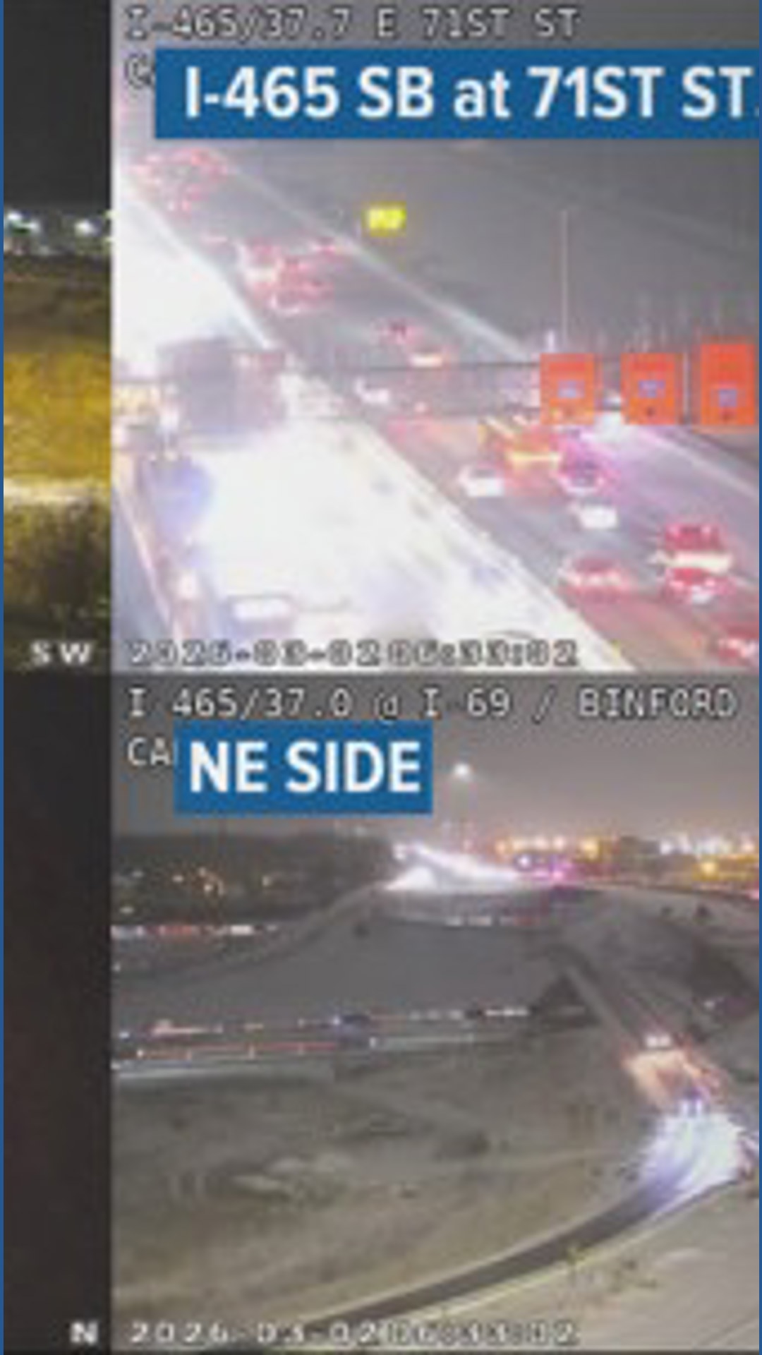 Snow and ice cause hazardous road conditions across central Indiana ...